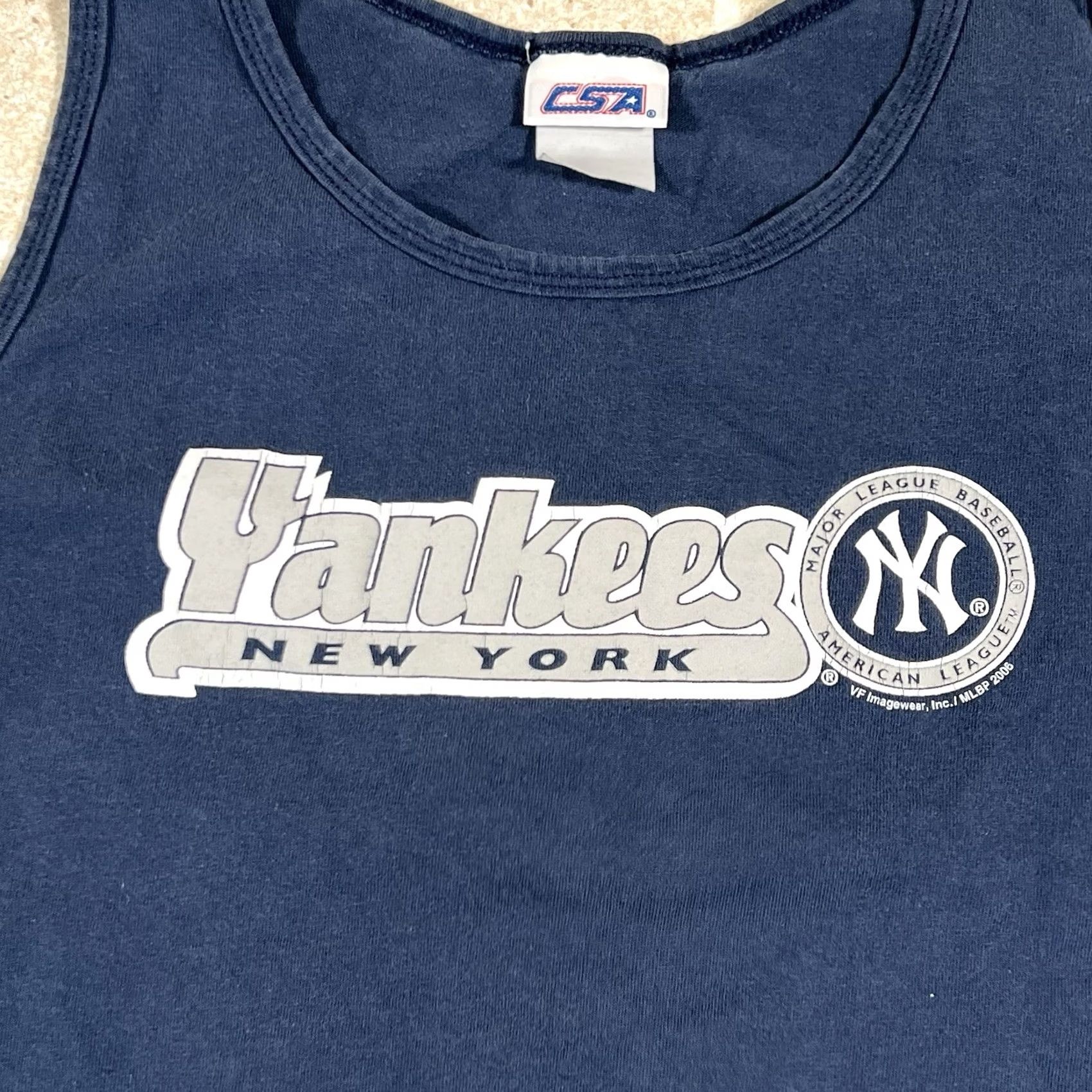 MLB VINTAGE New York Yankees Men Tank Top L Blue MLB USA Csa USA Baseball Shirt T-Shirt Size US L / EU 52-54 / 3 - 2 Thumbnail