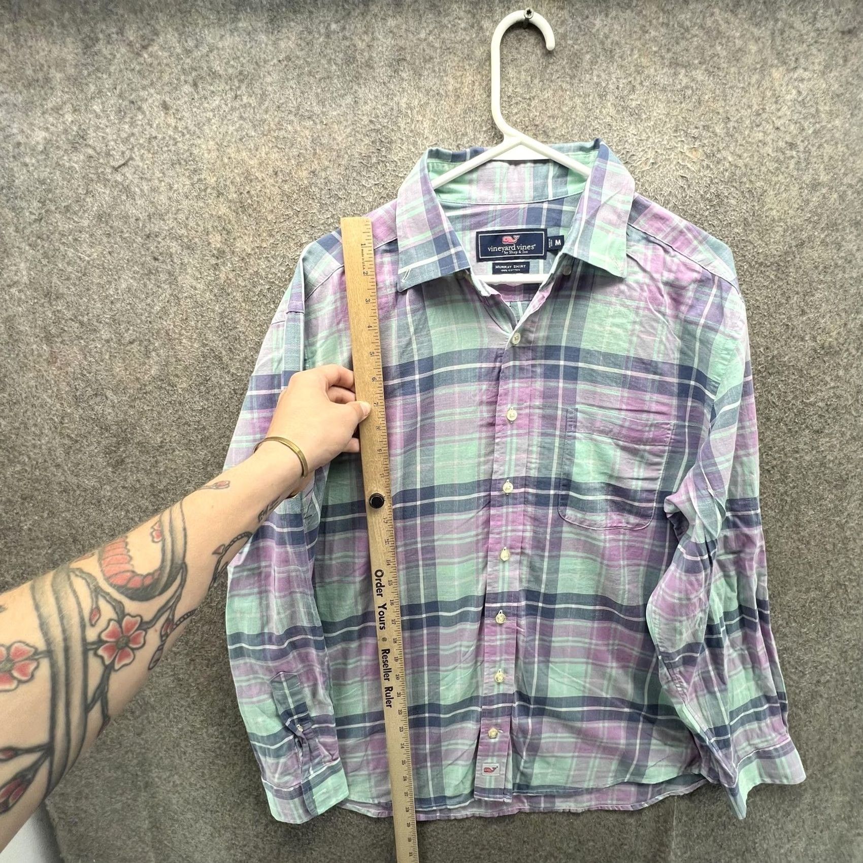 Vineyard Vines VINEYARD VINES Shirt Mens M Plaid Murray Long Sleeve Button Front Size US M / EU 48-50 / 2 - 4 Thumbnail