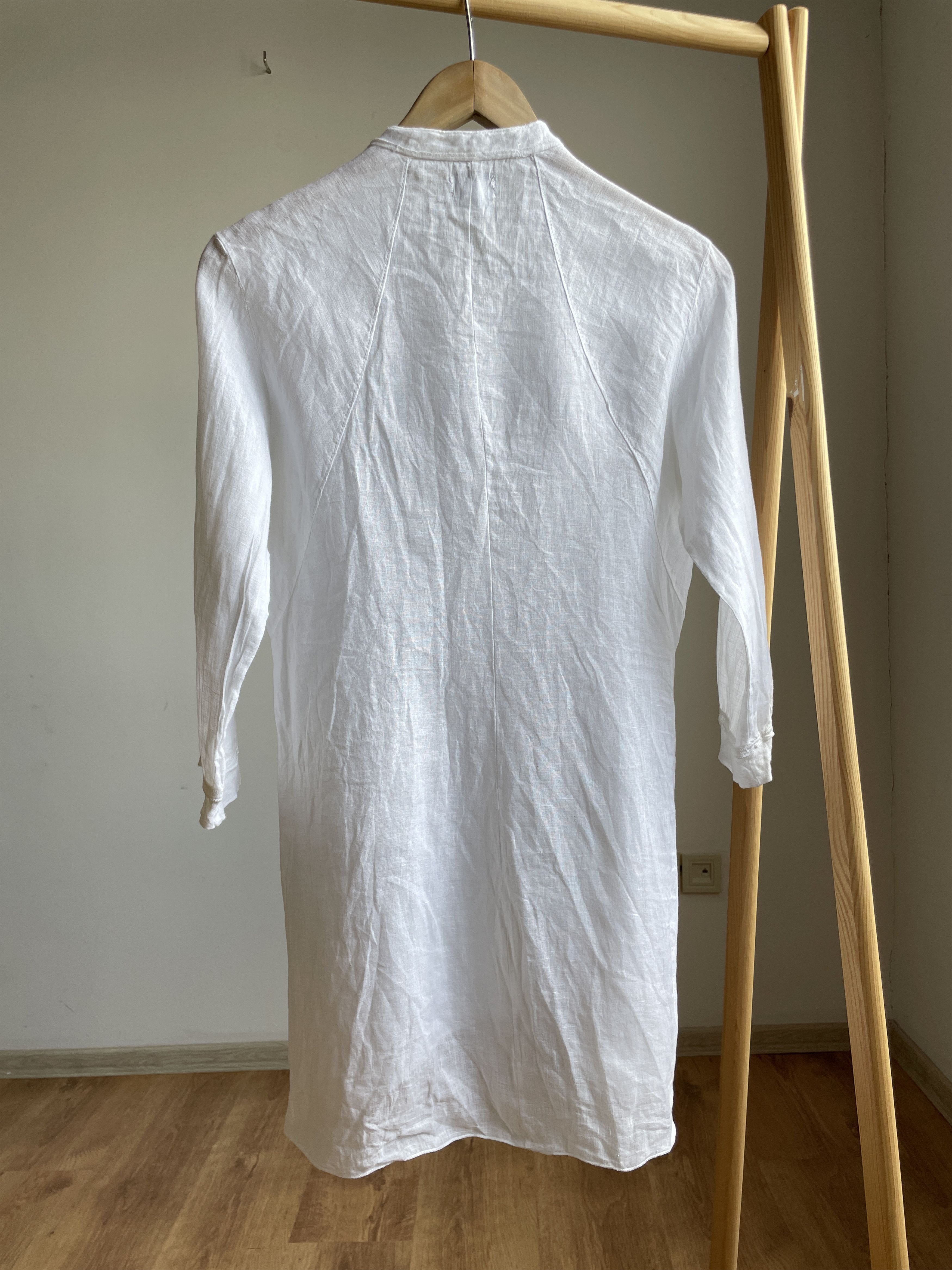 Transit Transit Par Such Womens Pure Linen Collarless Blouse Size 2 Size M / US 6-8 / IT 42-44 - 2 Thumbnail