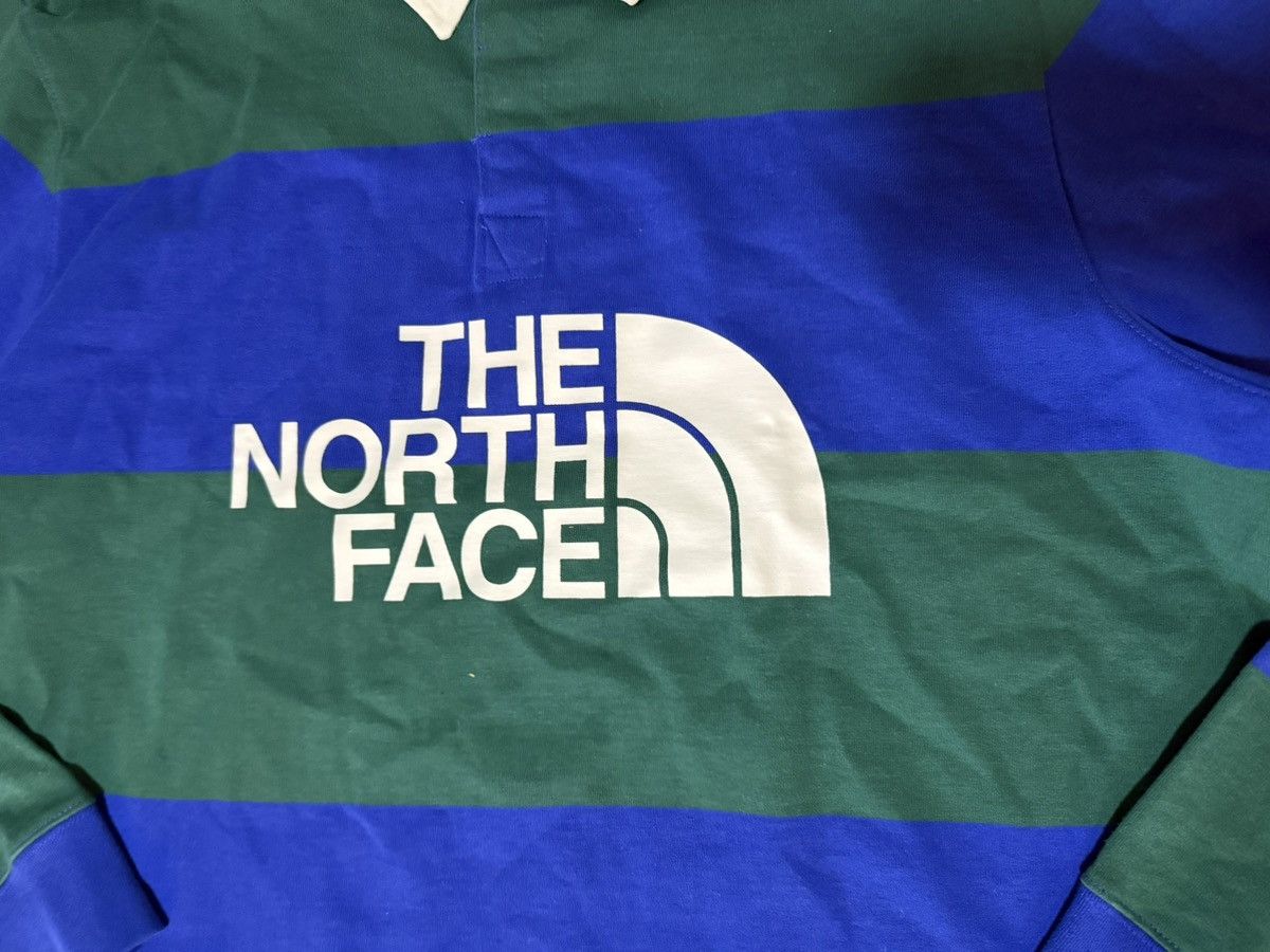 The North Face The North Face Colorblock Big Stripe Logo Rugby Blue Green Size US XL / EU 56 / 4 - 6 Thumbnail