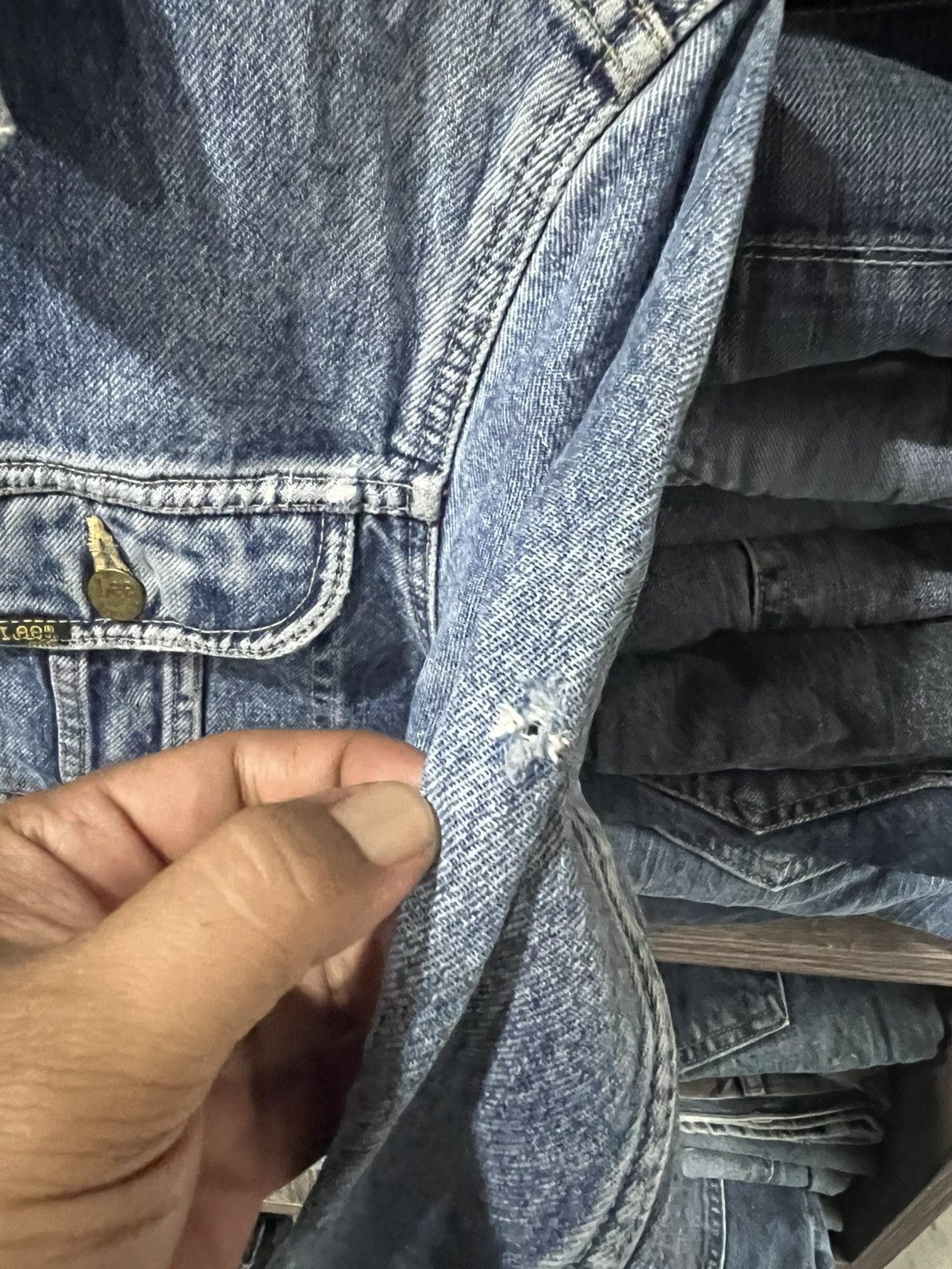 Lee 🔥Vintage Lee Riders x Edwin Denim Trucker Size US S / EU 44-46 / 1 - 13 Thumbnail