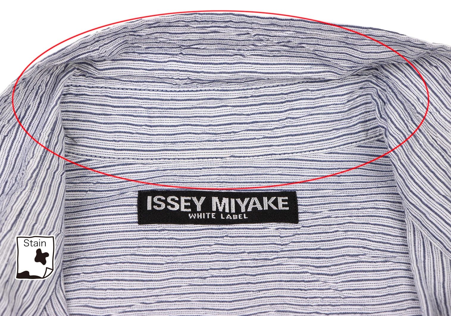 Issey Miyake Stripe Long Sleeve Shirt in Navy and White Size US M / EU 48-50 / 2 - 4 Thumbnail