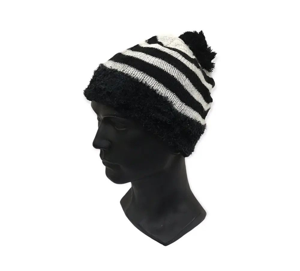 Japanese Brand × Kapital × Vintage Japanese Brand Stripe Jail Design Beanie Hat Size ONE SIZE - 1 Thumbnail