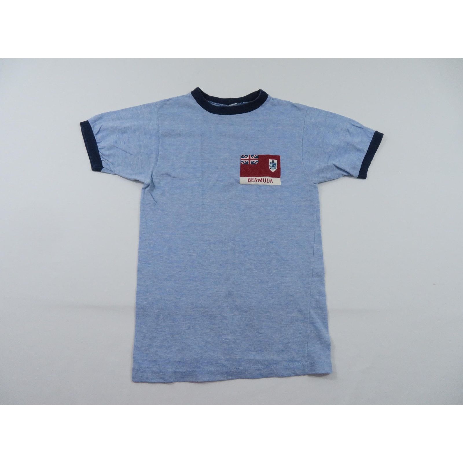 Other Burmuda Flag and Crest Ringer T-shirt Blue Red White S 1980s Size US S / EU 44-46 / 1 - 1 Thumbnail