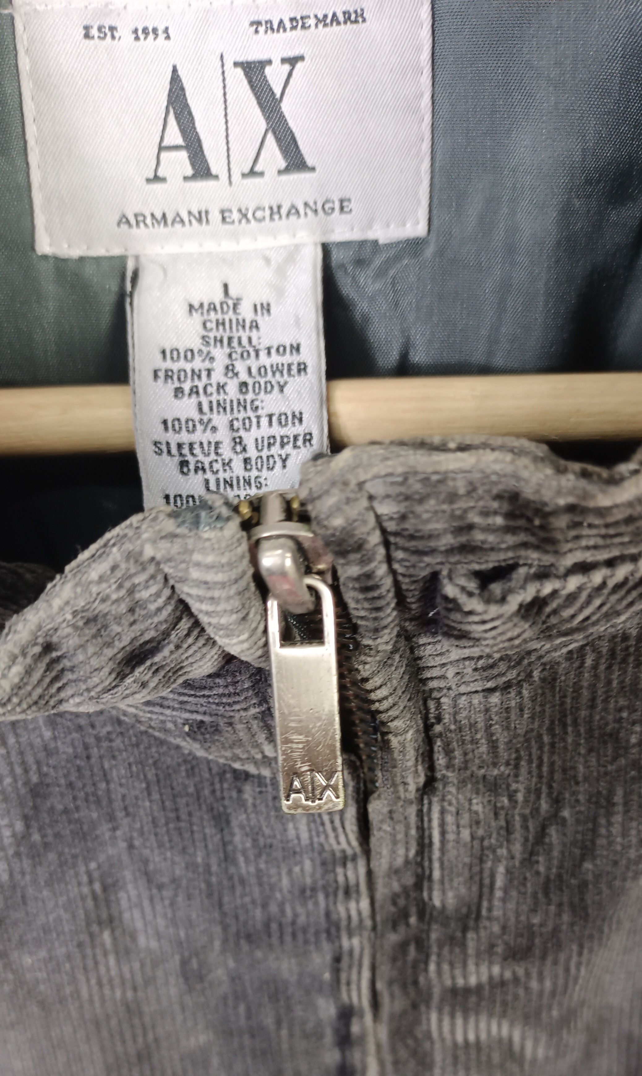 Armani Armani Exchange Corduroy Men Jacket Size US L / EU 52-54 / 3 - 10 Thumbnail