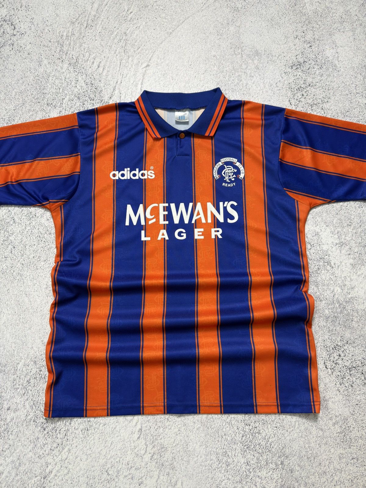 Adidas VINTAGE ADIDAS GLASGOW RANGERS 1993/1994 AWAY FOOTBALL SHIRT Size US M / EU 48-50 / 2 - 2 Thumbnail