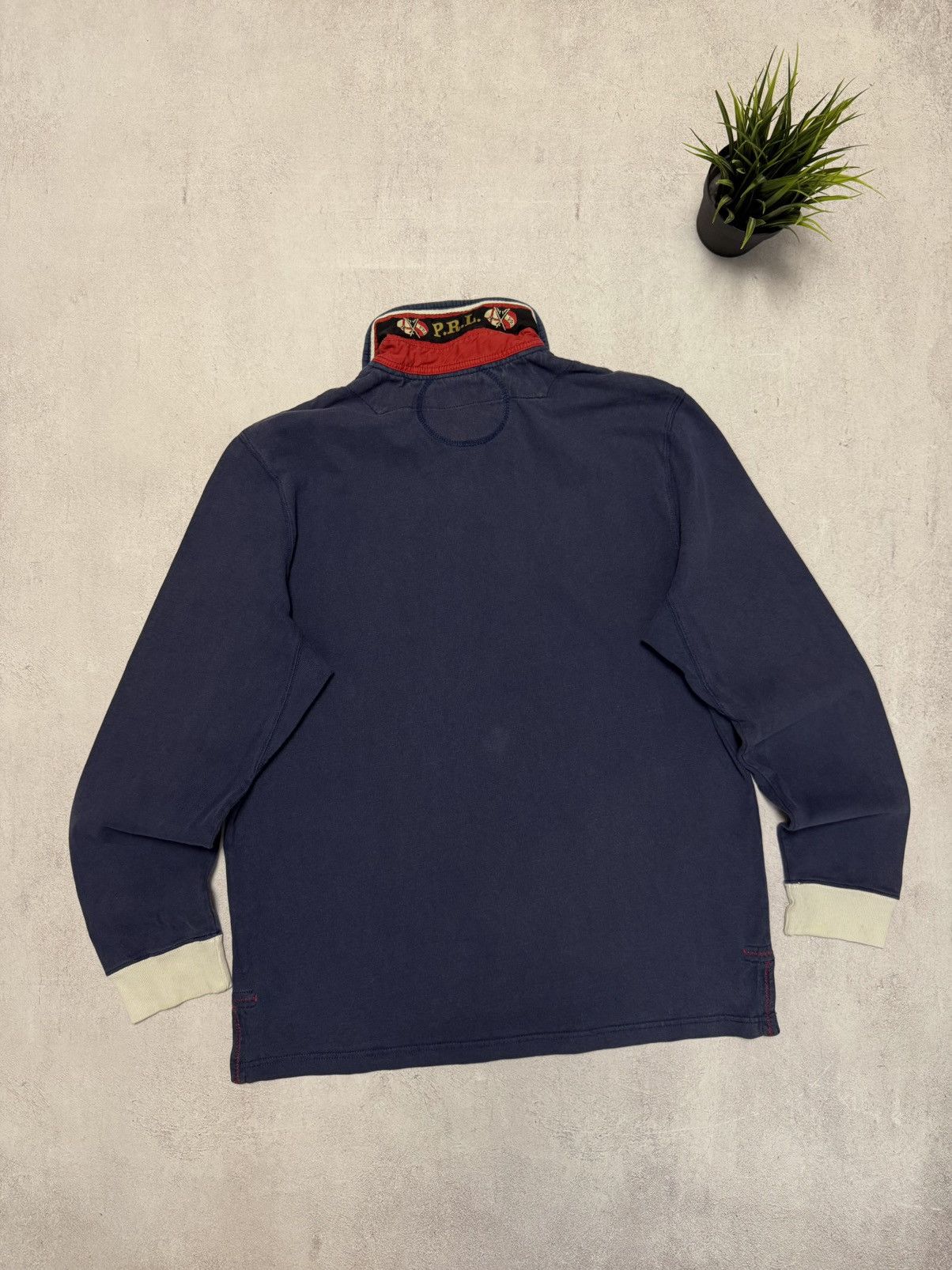 Polo Ralph Lauren × Vintage Vintage Polo Ralph Lauren Rugby Big Logo Baggy Sweatshirt Size US L / EU 52-54 / 3 - 2 Thumbnail