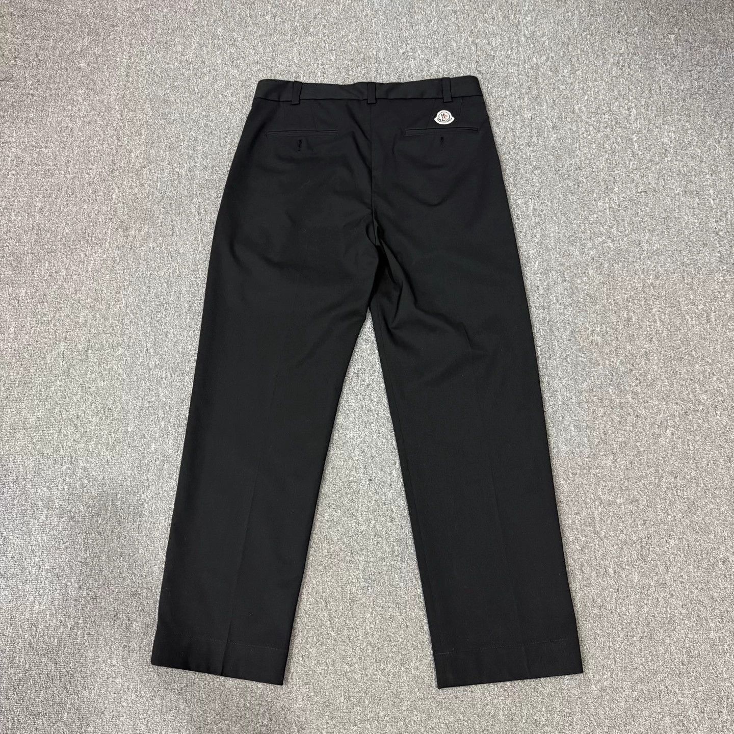 Moncler Moncler black logo wool casual trousers 48 Size US 32 / EU 48 - 2 Thumbnail