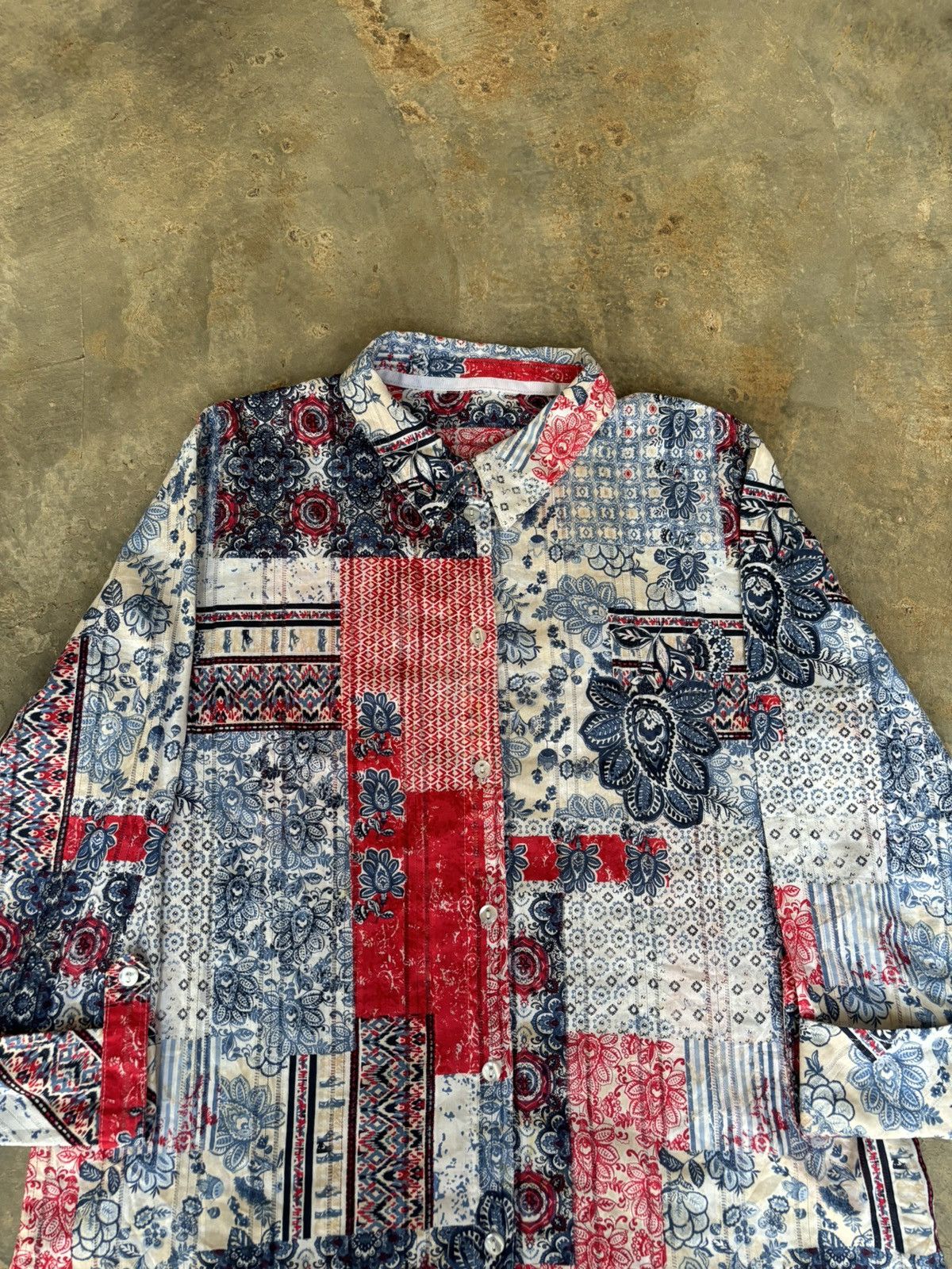 Hysteric Glamour Y2k Kapital Style Color Block Shirt Size US L / EU 52-54 / 3 - 2 Thumbnail