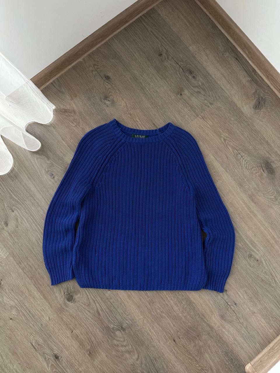 Polo Ralph Lauren × Vintage Vintage Polo Ralph Lauren Blue Ribbed Knit Sweater Size XS / US 0-2 / IT 36-38 - 2 Thumbnail