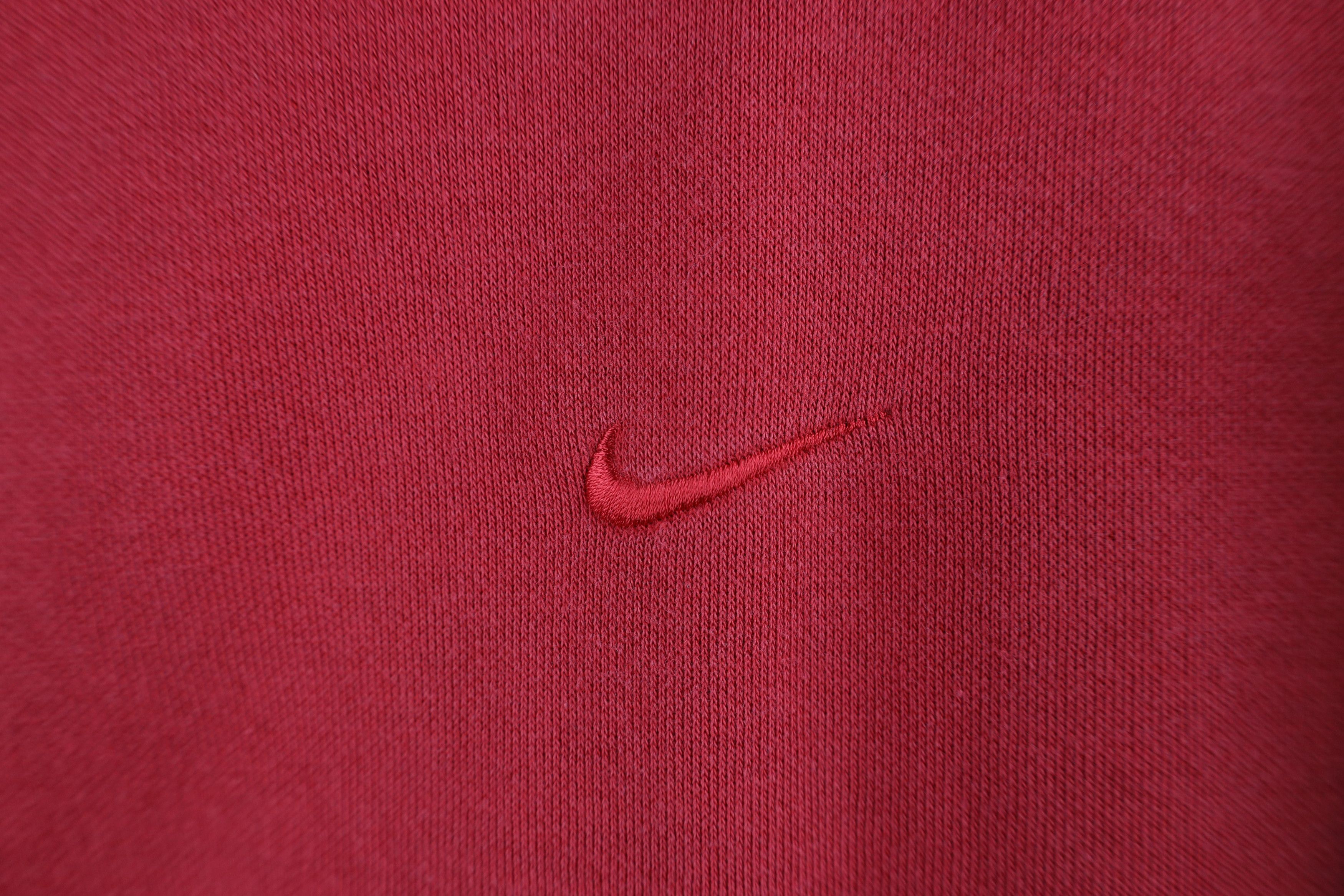 Nike × Vintage Vintage 90s Y2K Nike Monochrome Scott Mini Swoosh Sweatshirt Size US XL / EU 56 / 4 - 4 Thumbnail