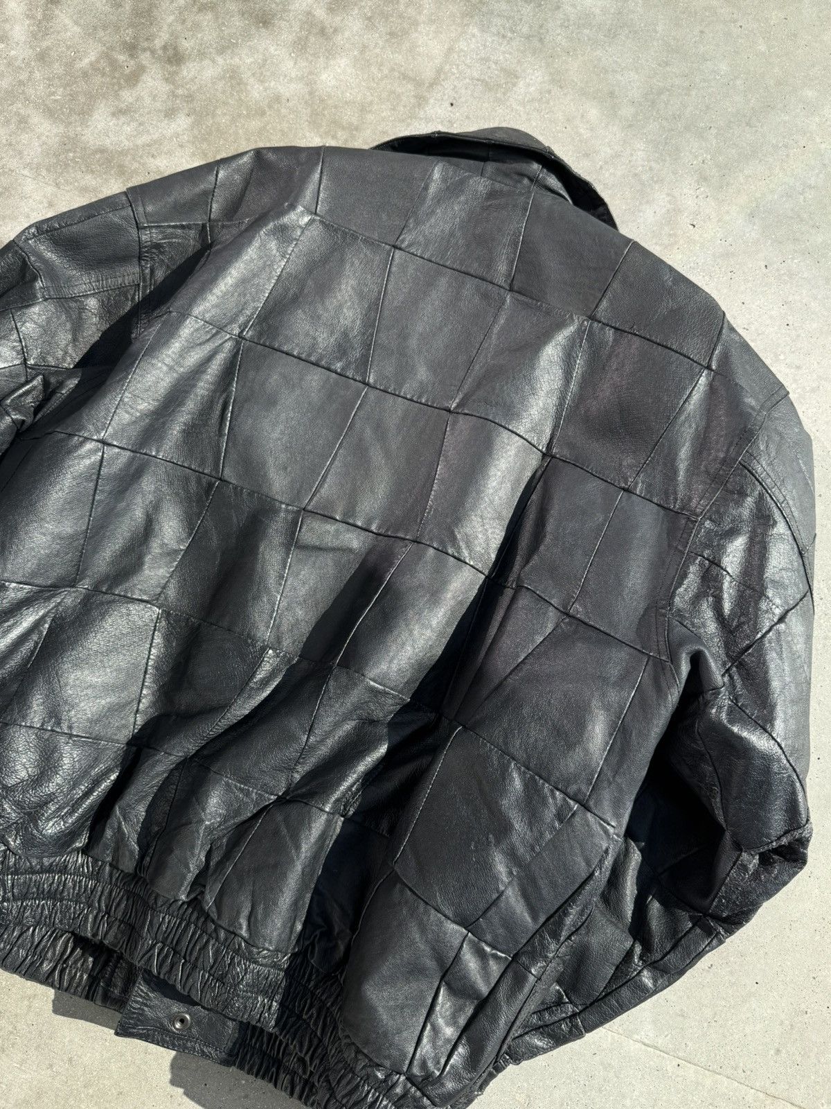 Vintage *VINTAGE* Leather bomber biker Jacket Size US L / EU 52-54 / 3 - 10 Thumbnail