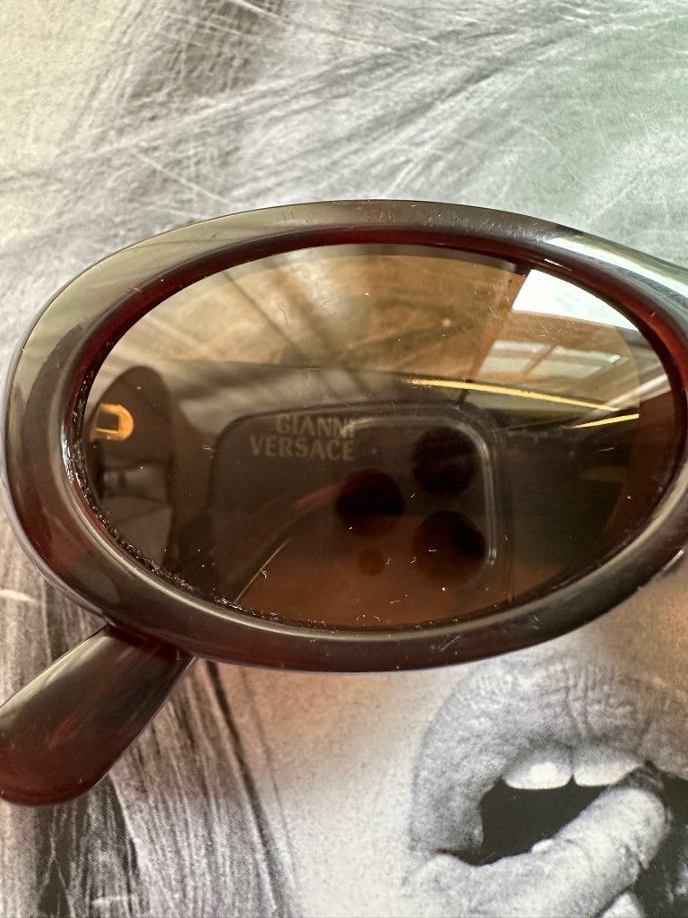 Versace Gianni Versace 1996 Vintage Sunglasses Black Medusa Size ONE SIZE - 9 Thumbnail
