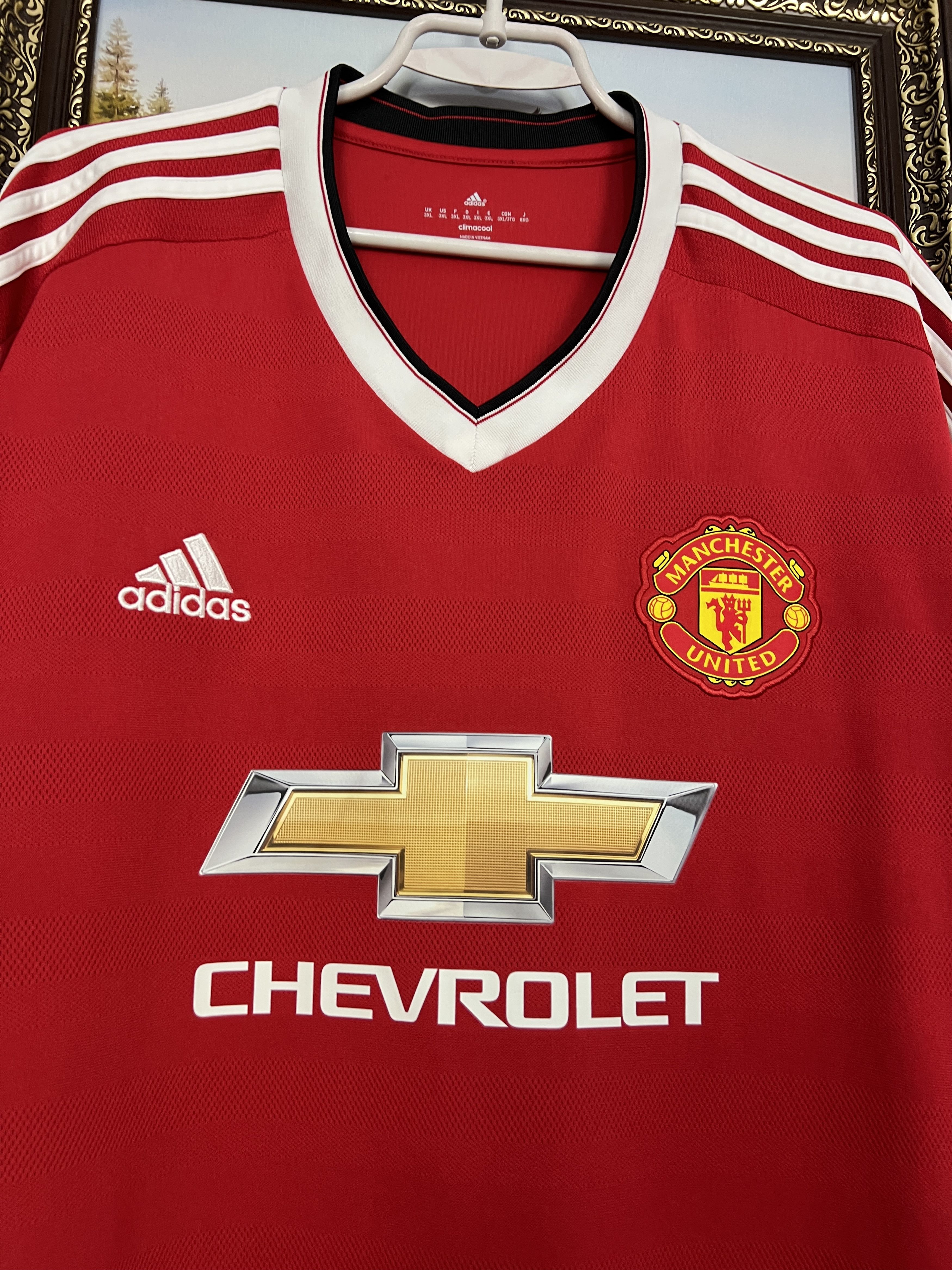 Adidas Manchester United football shirt Soccer Jersey Trikot 3XL Size US XXL / EU 58 / 5 - 3 Thumbnail