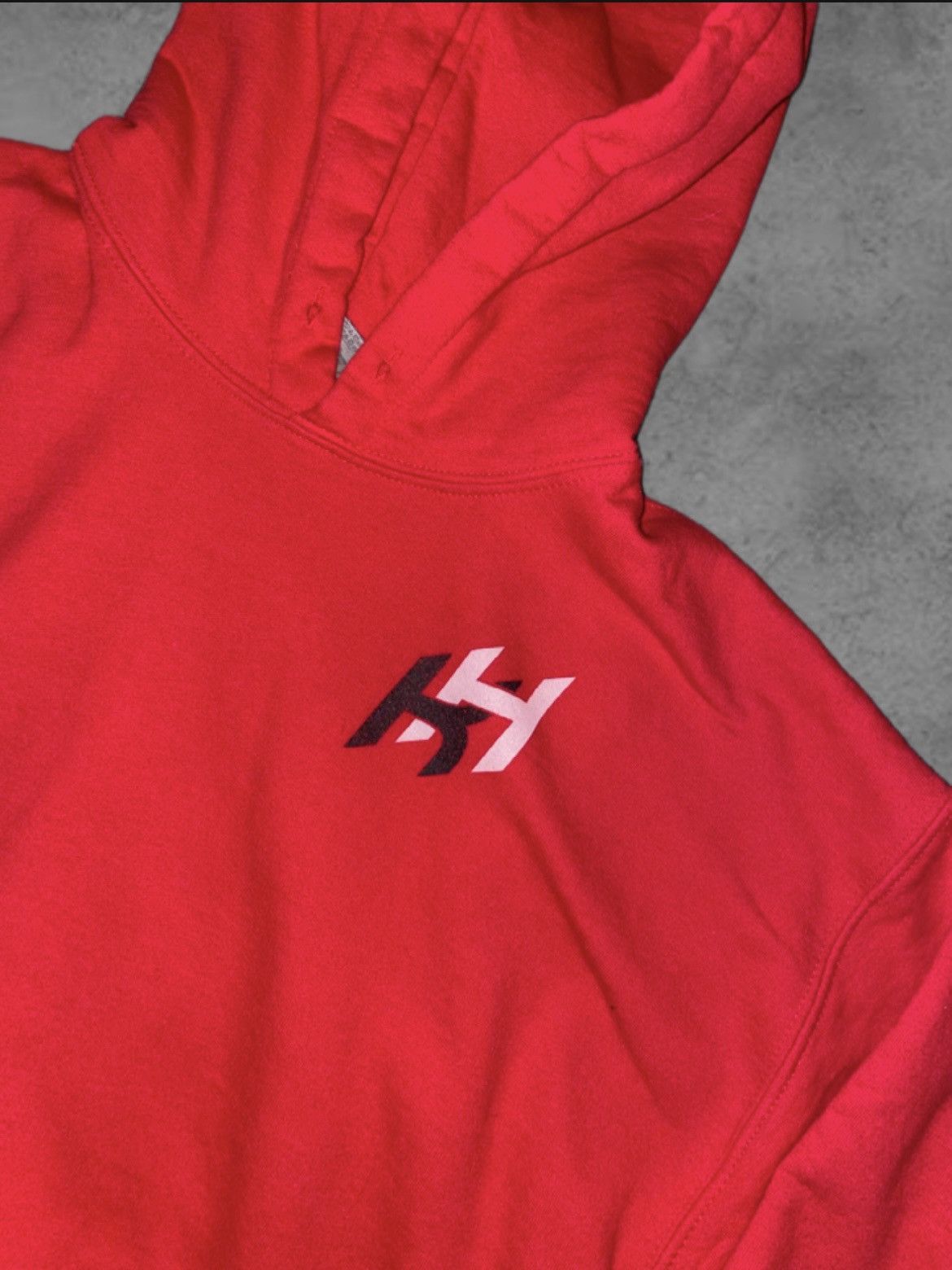 Gildan Red and Black Logo Hoodie Size US L / EU 52-54 / 3 - 2 Thumbnail