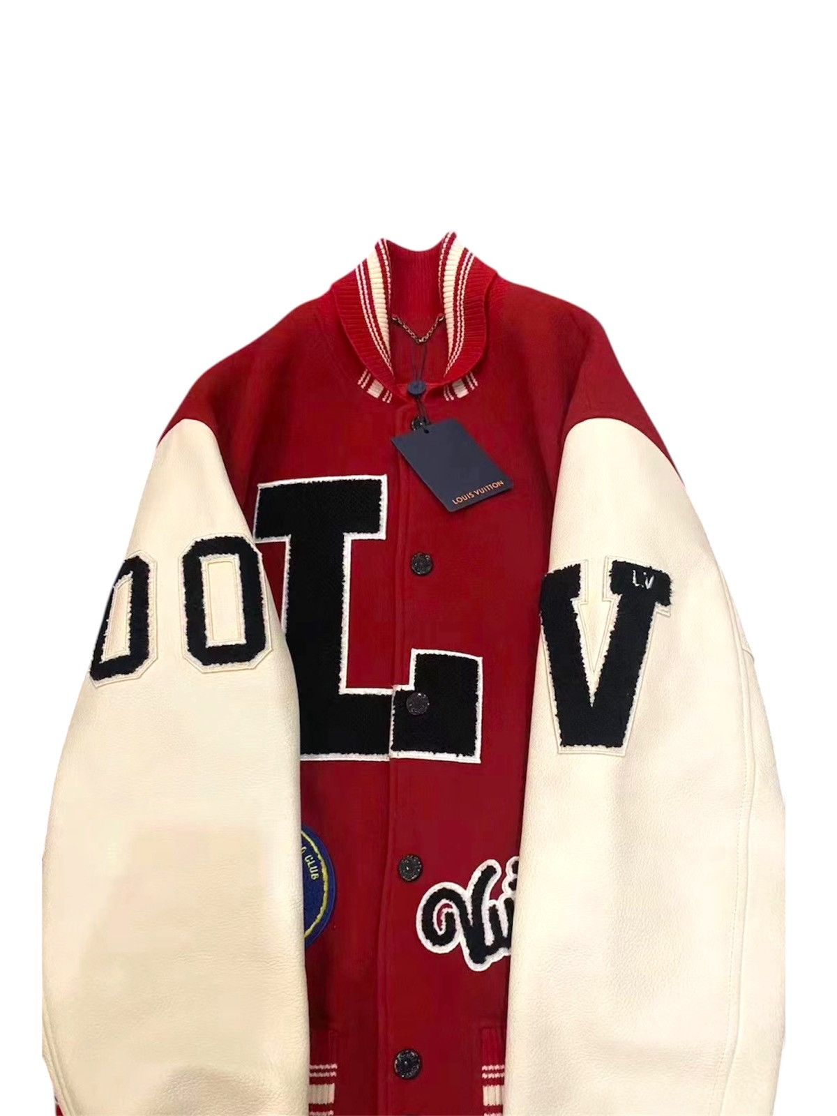Louis Vuitton Louis Vuitton 56 Virgil Dreaming Varsity Jacket Leather wool Size US XL / EU 56 / 4 - 3 Thumbnail