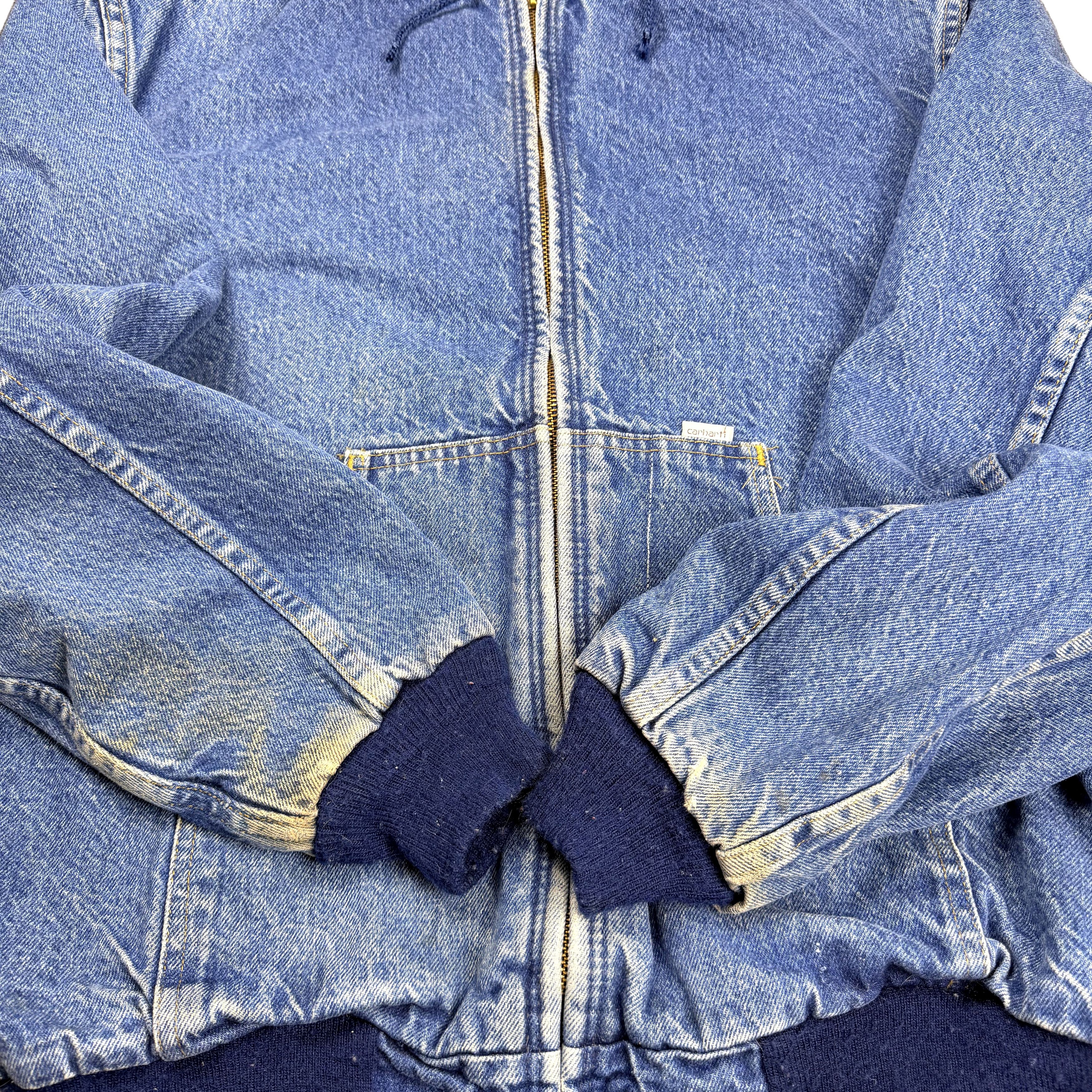 Carhartt Vintage Carhartt Denim 90s Hooded Active Jacket Plaid Medium Size US M / EU 48-50 / 2 - 9 Thumbnail