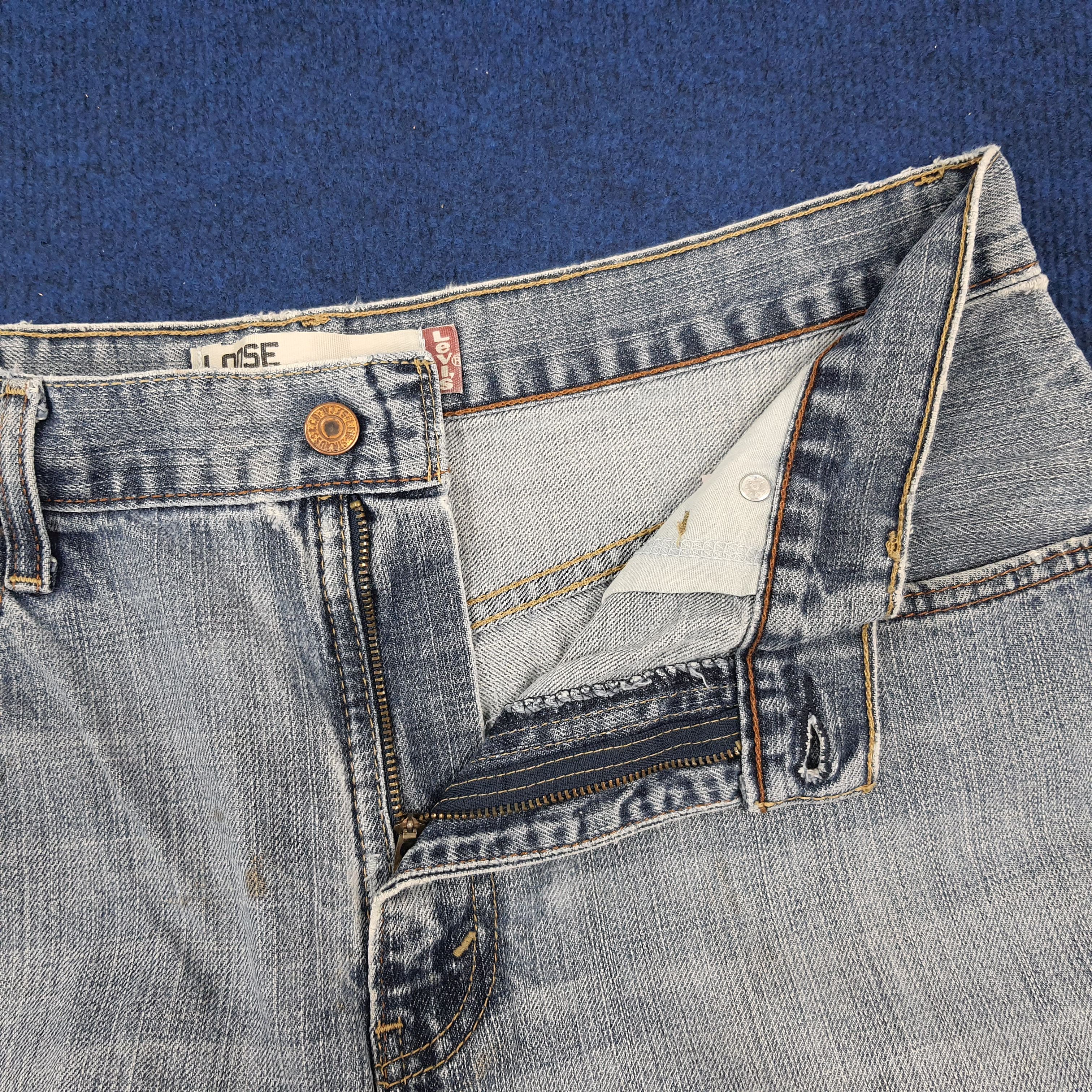Levi's × Vintage Vintage Levi's 569 Loose Straight American Short Jeans Size US 34 / EU 50 - 6 Thumbnail