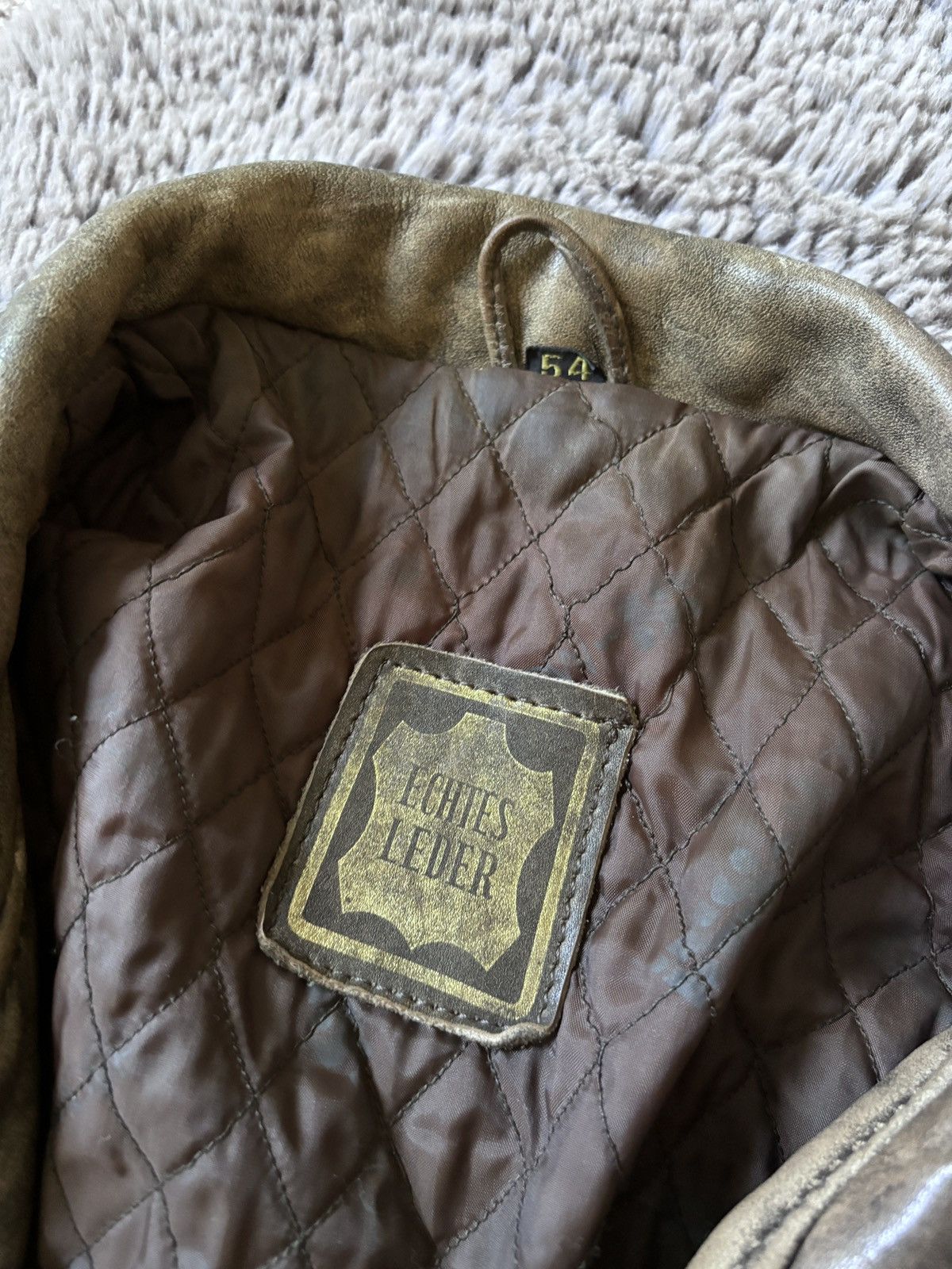 Genuine Leather × Vintage IXS Vintage 90s RARE WASHED DISTRESSED LEATHER JACKET Size US M / EU 48-50 / 2 - 14 Thumbnail