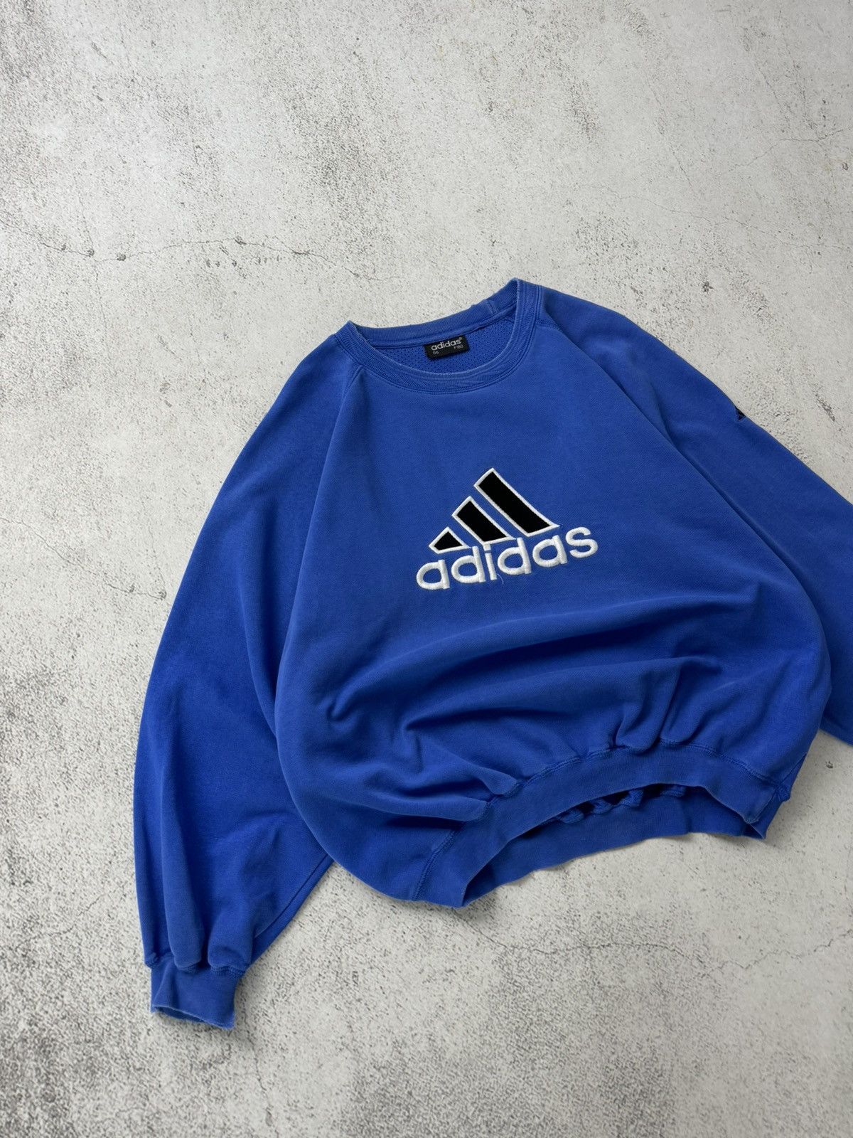 Adidas × Vintage Adidas Big Logo Vintage Faded Sweatshirt Size US M / EU 48-50 / 2 - 3 Thumbnail
