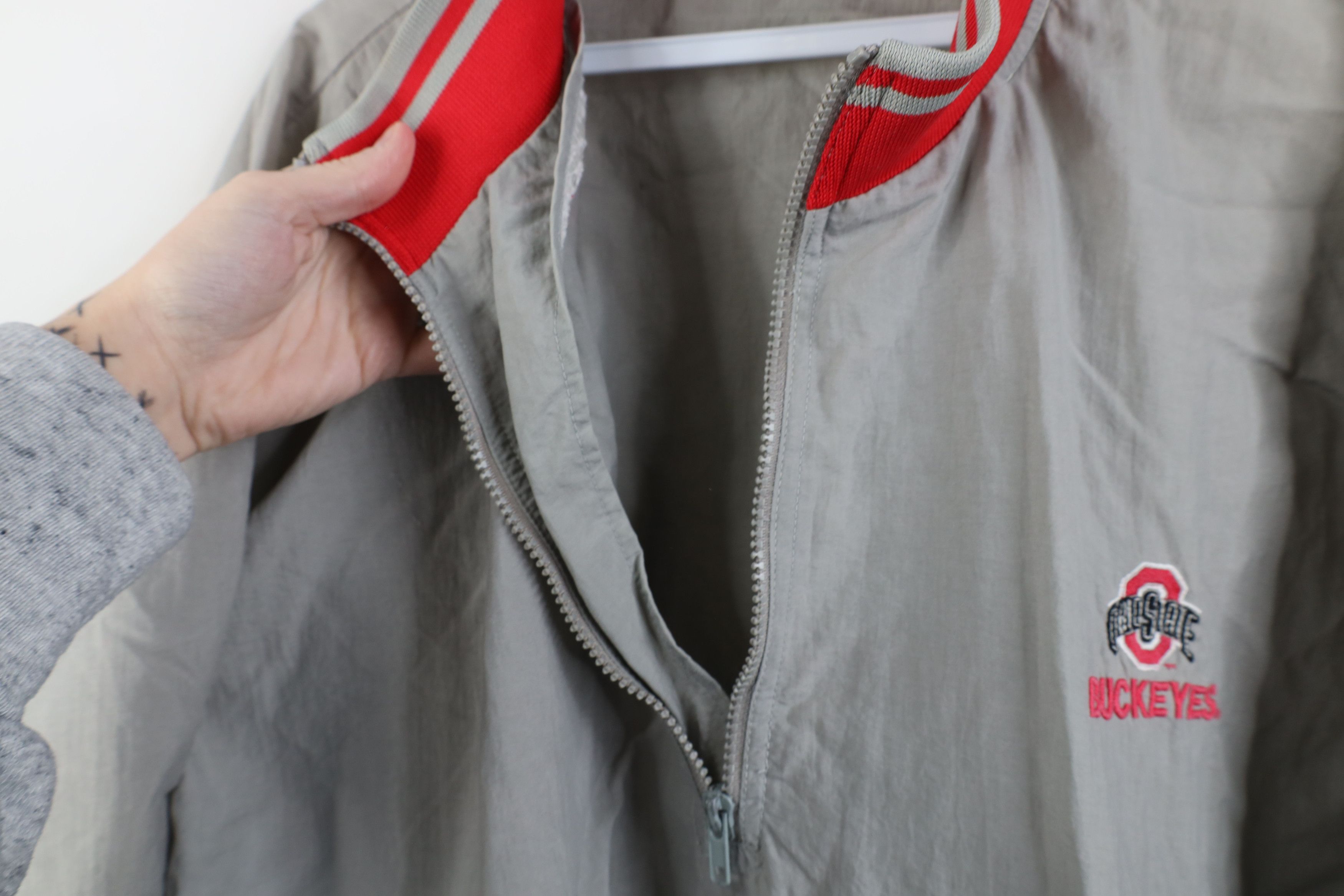 Vintage Vintage 90s Ohio State University Zip Windbreaker Jacket Size US XXL / EU 58 / 5 - 10 Thumbnail