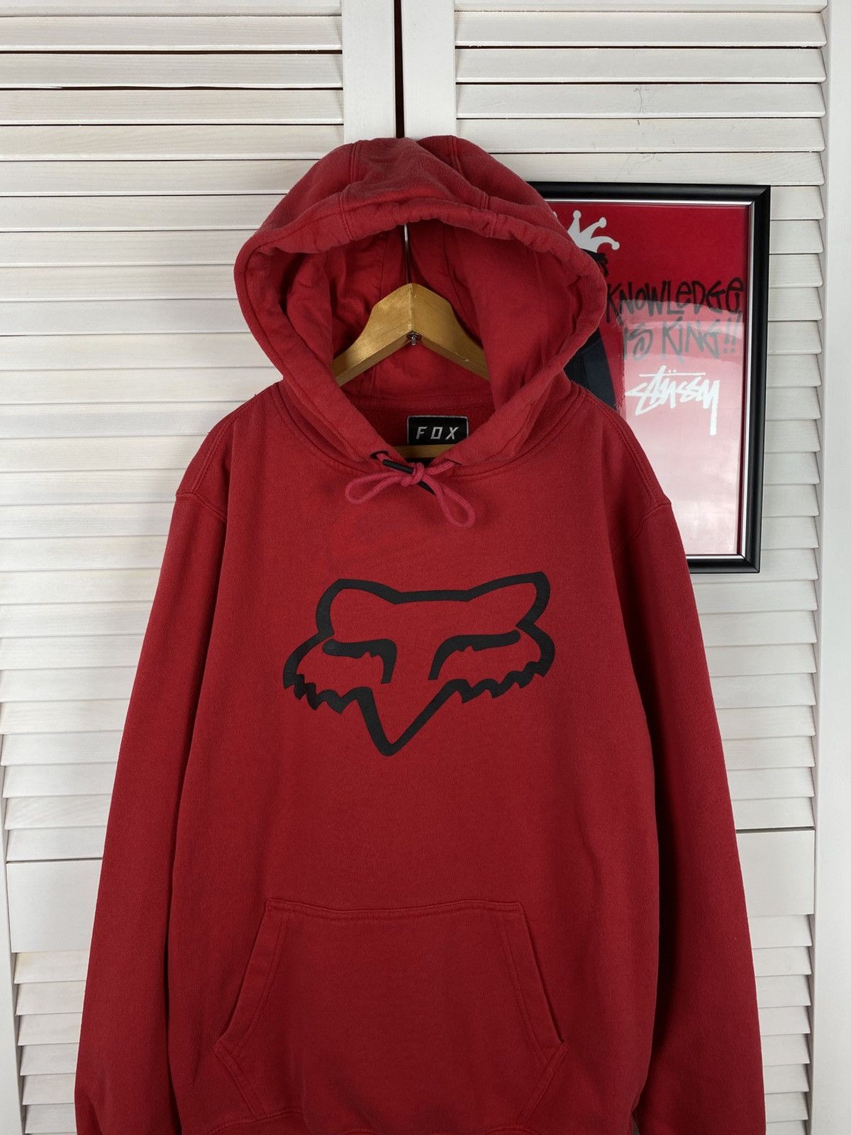 Fox Racing Vintage Hoodie Fox Racing Red Graphic Big Print F1 Formula Size US M / EU 48-50 / 2 - 2 Thumbnail
