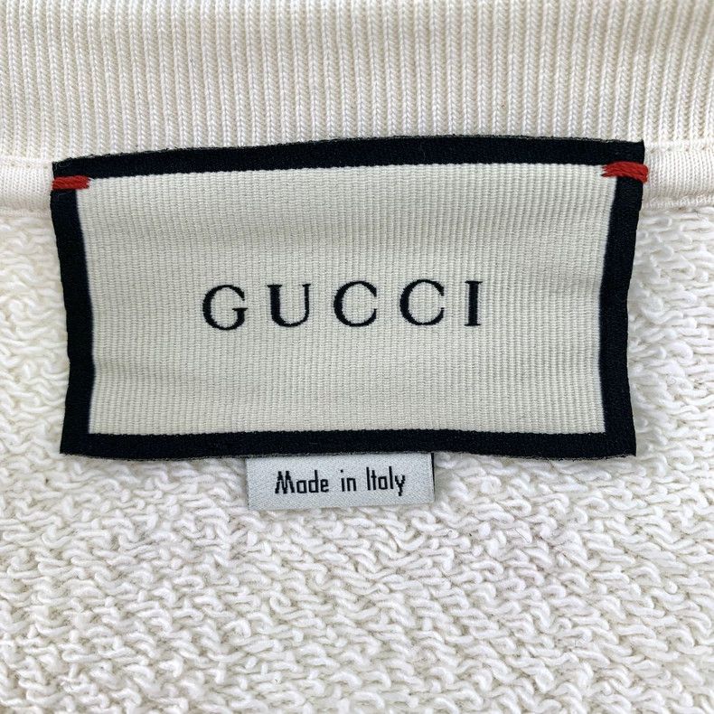 Gucci Gucci Beige cat letter sequin cotton round-neck long-sleeve Size US S / EU 44-46 / 1 - 6 Thumbnail