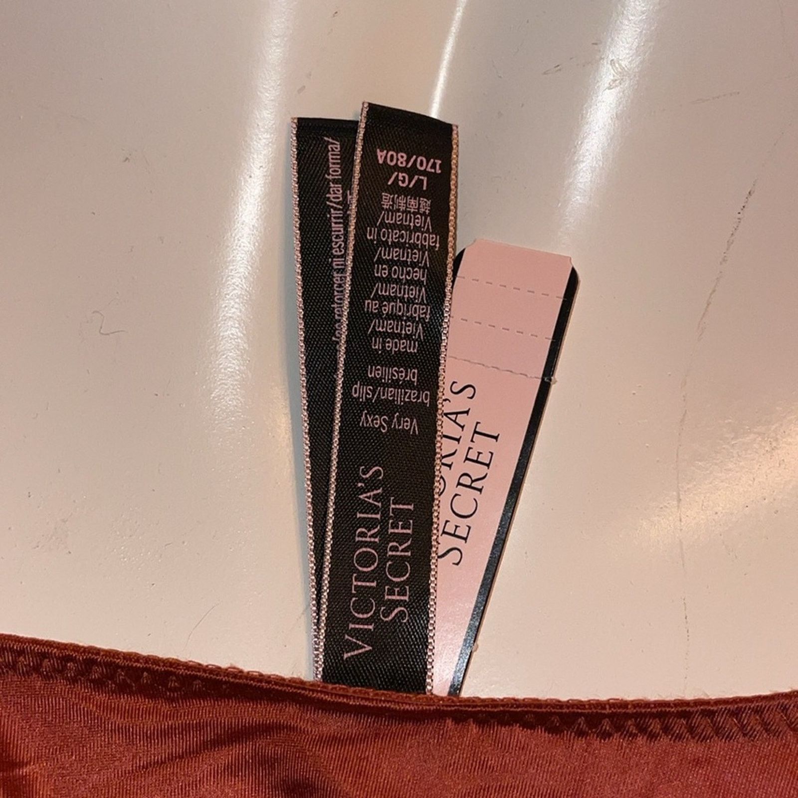 Victoria's Secret VS VERY SEXY Shine Strap Brazilian Panty Satin Bling Size ONE SIZE - 13 Thumbnail