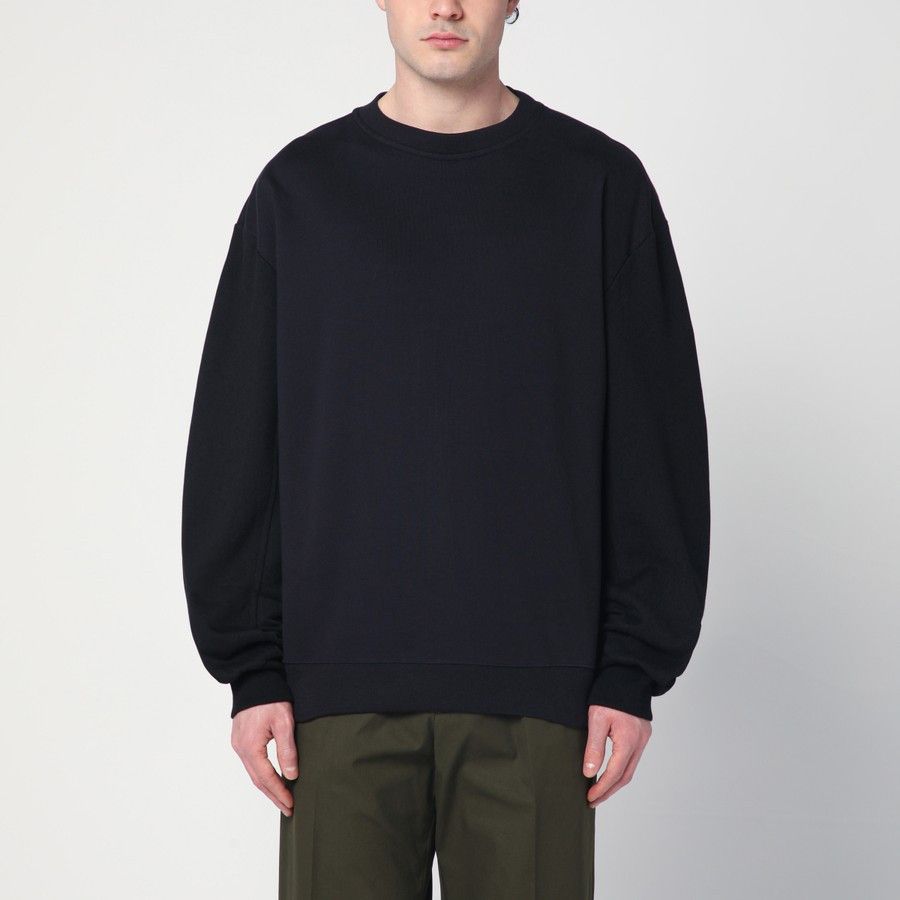 Dries Van Noten o1d2blof0225 Sweatshirt in Navy Blue Size US M / EU 48-50 / 2 - 1 Thumbnail