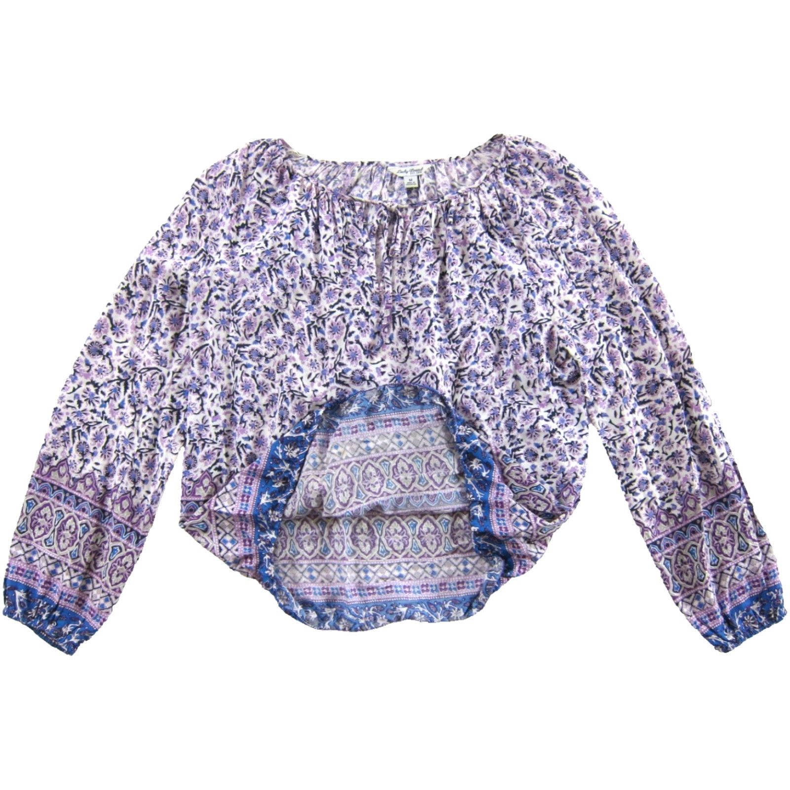 Lucky Brand Lucky Brand Floral Blouse M Long Sleeve Size M / US 6-8 / IT 42-44 - 4 Thumbnail