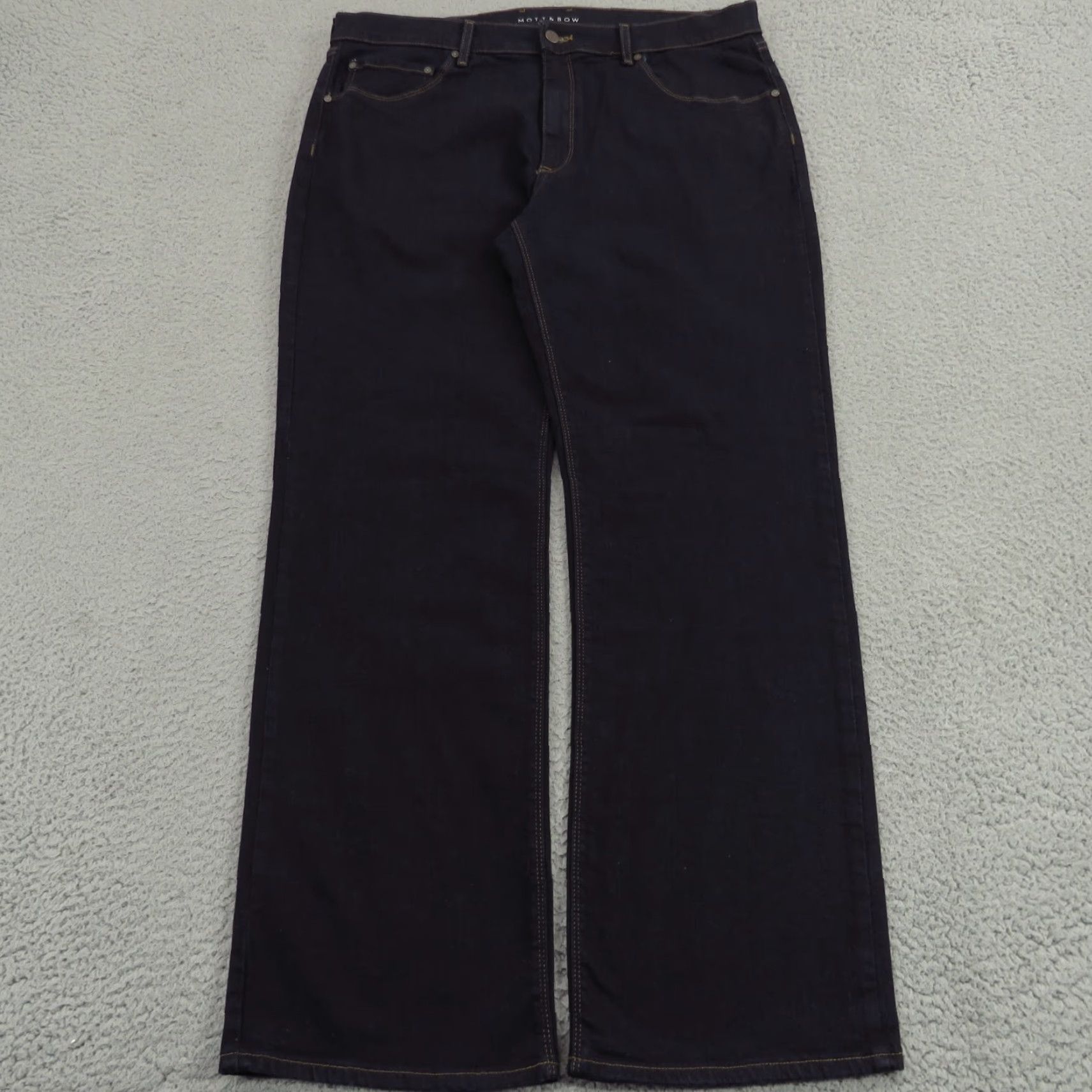 Mott & Bow Mott & Bow Jeans Men 40x32 Straight Blue Dark Indigo Wide Leg Stretch 5 Pocket Size US 40 / EU 56 - 2 Thumbnail