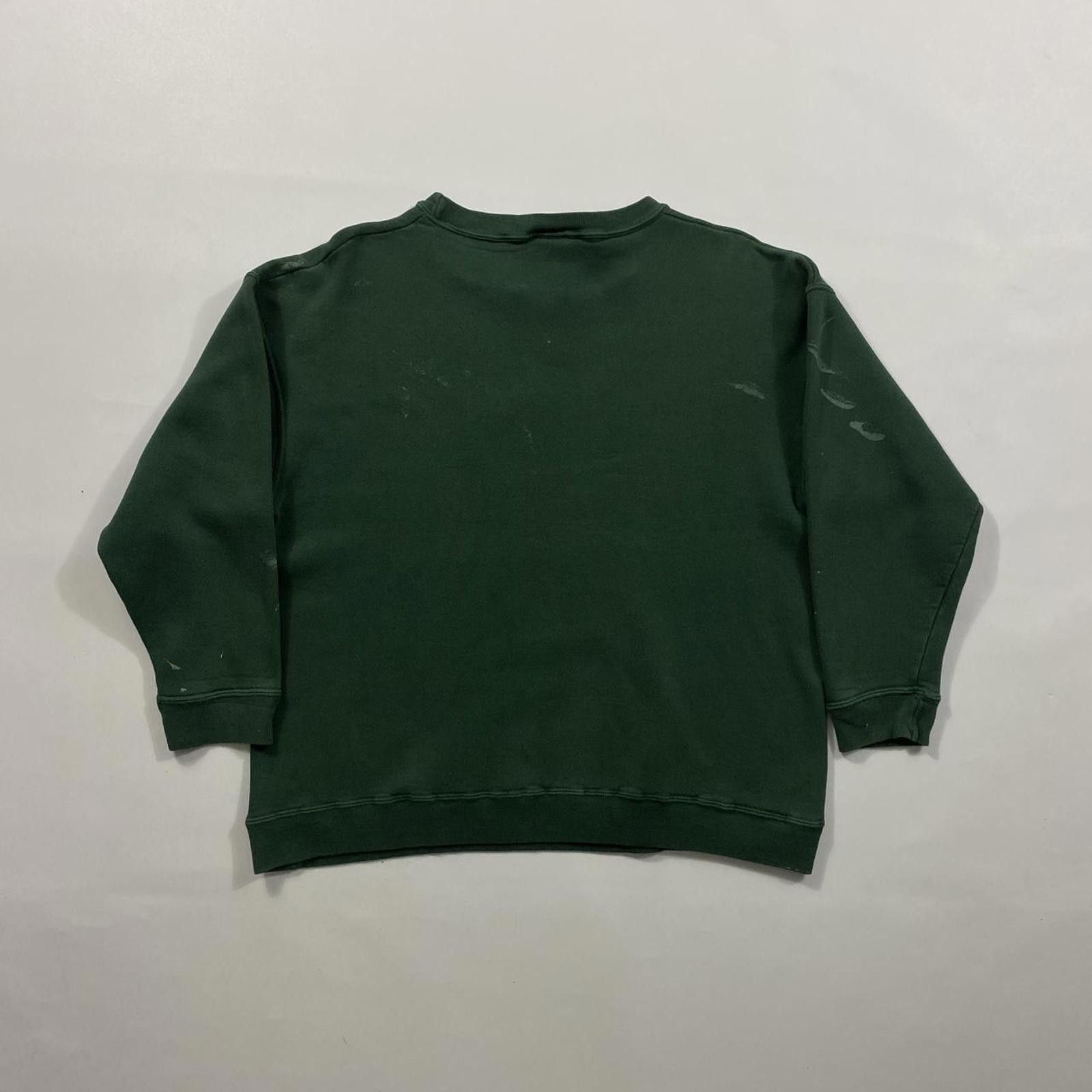 Guess Vintage 90s Guess Green Crewneck Paint Splatter Size US M / EU 48-50 / 2 - 2 Thumbnail