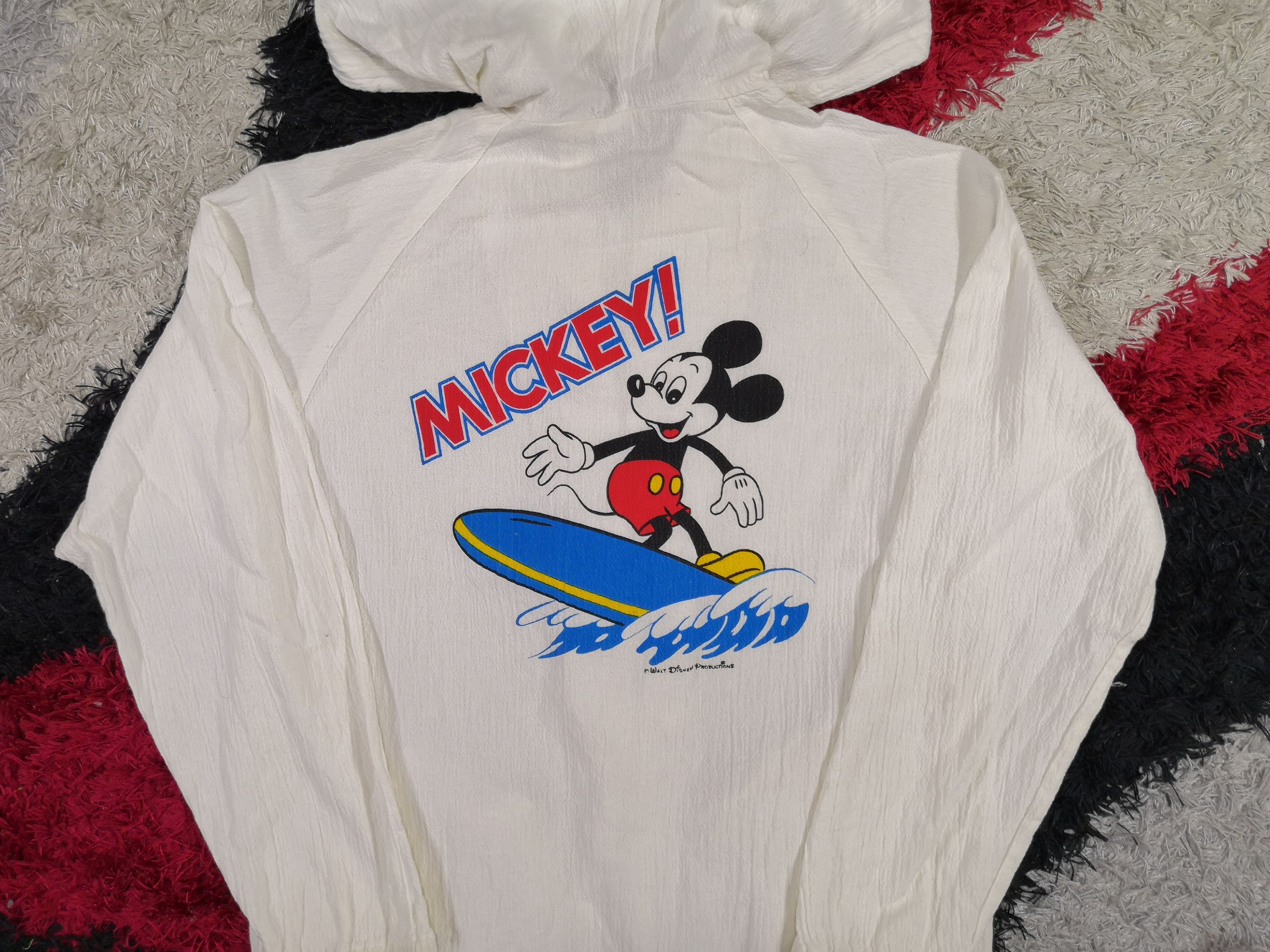 Cartoon Network × Mickey Mouse × Vintage Vintage Mickey Mouse Jacket Surfing Hoodies Zipper Jacket Size S / US 4 / IT 40 - 7 Thumbnail