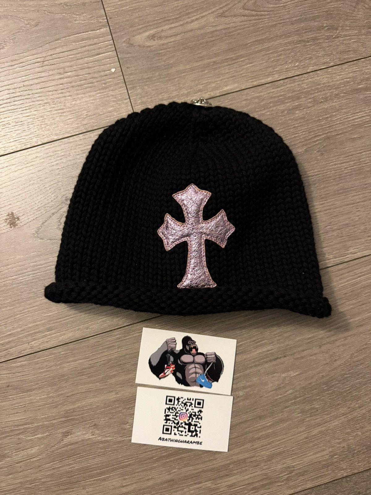 Chrome Hearts Chrome Hearts Cross Patch Cashmere Beanie Size ONE SIZE - 2 Thumbnail