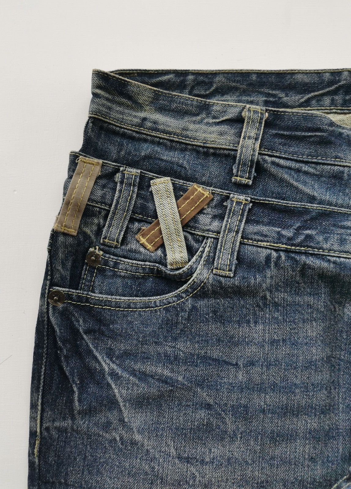 Other Whiskers Unbrand Double Waist Jeans Size US 34 / EU 50 - 7 Thumbnail