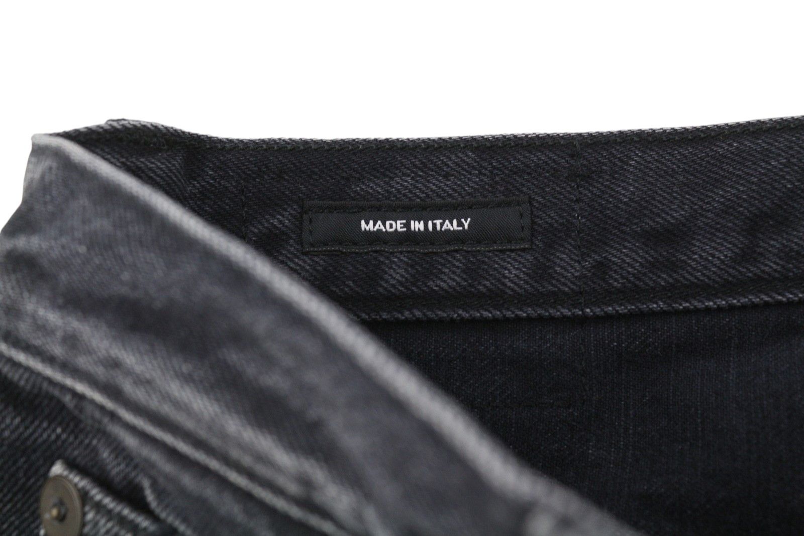 R13 AXL SLIM 27 Jake Black Faded Washed Zip Fly Denim 85823 Size 27" / US 4 / IT 40 - 6 Thumbnail