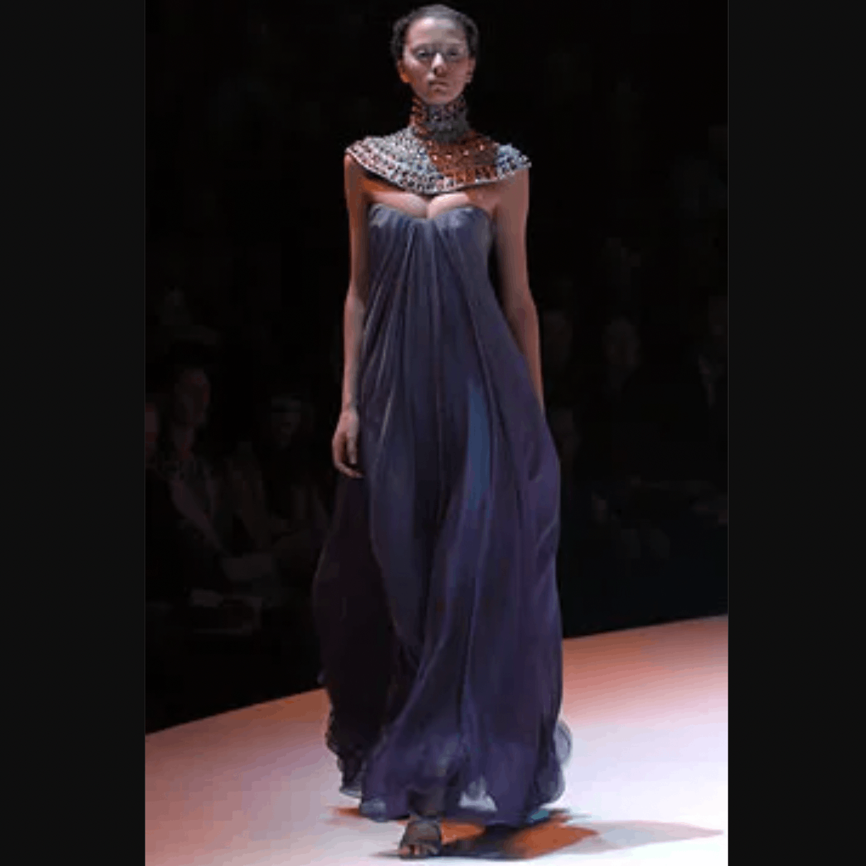 Alexander McQueen $6200 Black White Strapless Pleated Silk Long Dress Size S / US 4 / IT 40 - 6 Thumbnail