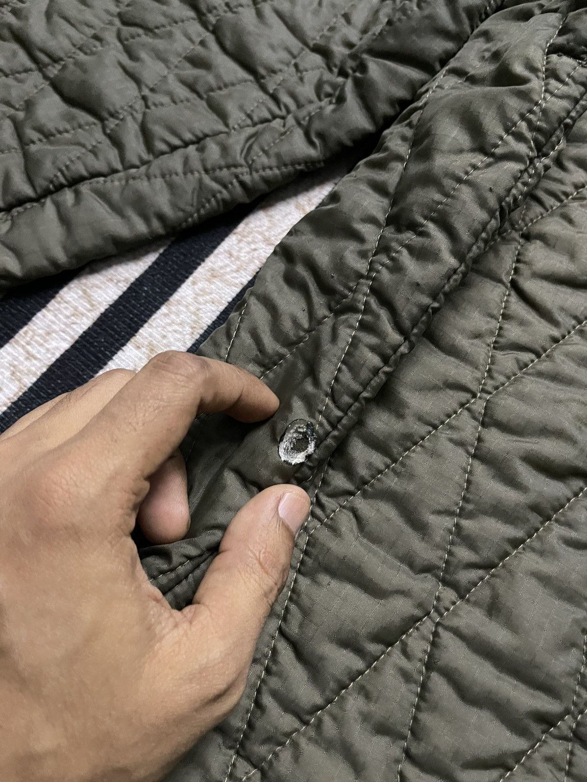 Vintage 1993 INNER ARMY QUILTED LIGHT JACKET Size US L / EU 52-54 / 3 - 12 Thumbnail