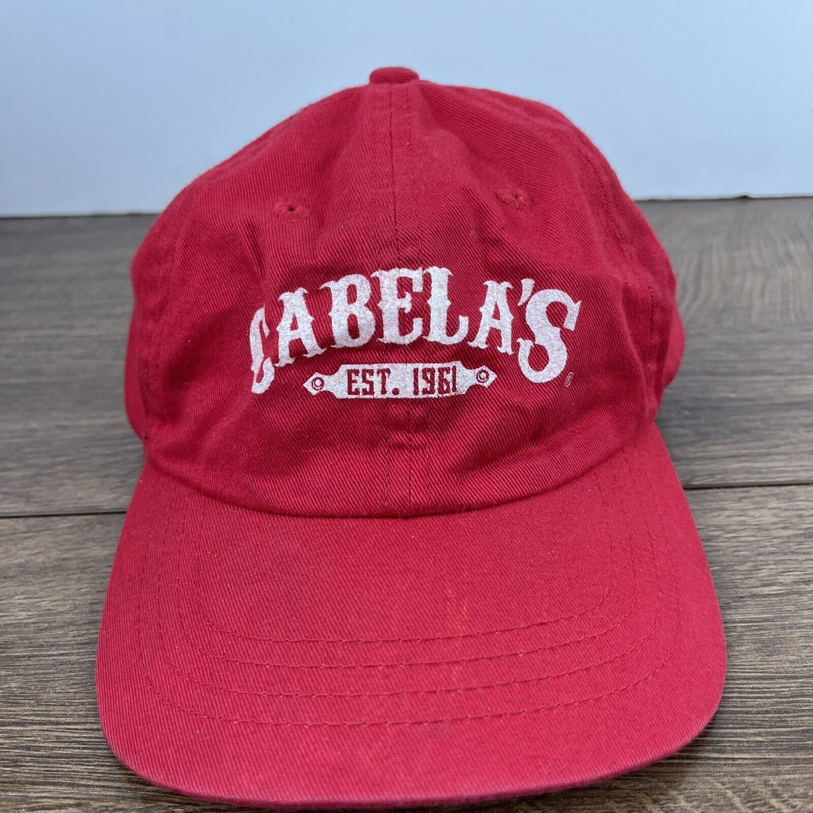 Other Cabela's Hat Cabelas Red Adjustable Hat Adult Size Hat Red C Size ONE SIZE - 3 Thumbnail