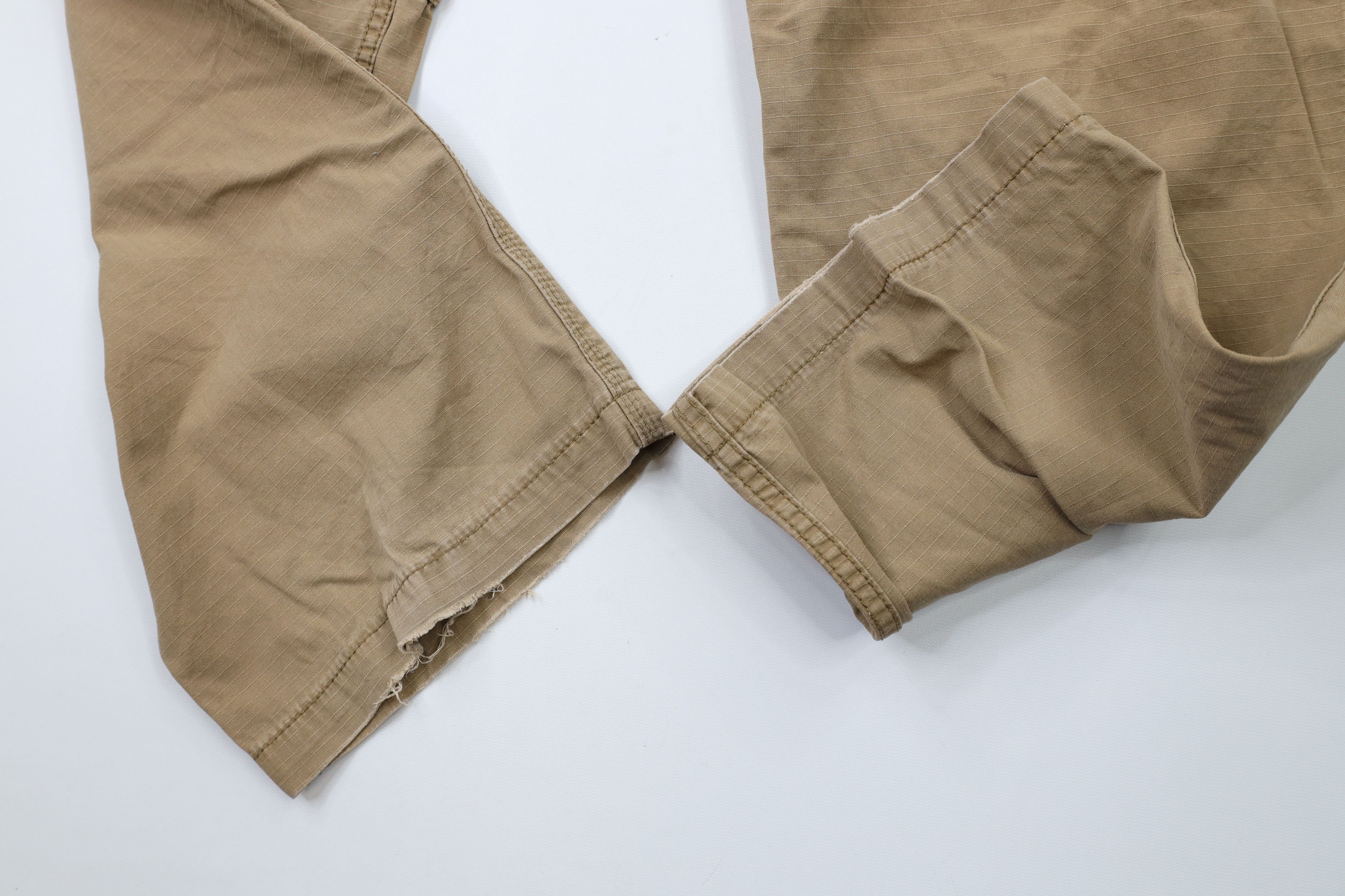 Carhartt × Vintage Vintage Carhartt Fit Ripstop Wide Leg Cargo Pants Beige Size 44 - 5 Thumbnail