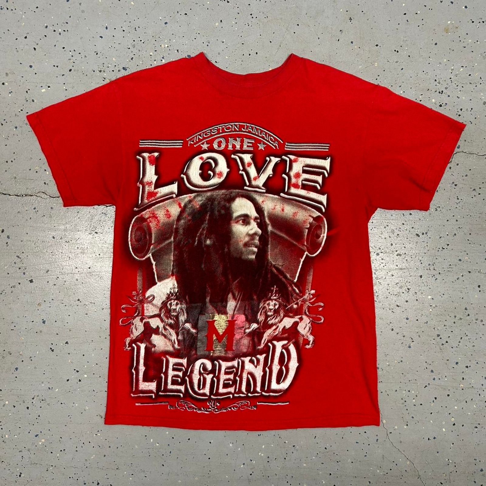 Other Red Y2K Bob Marley graphic tee Size US M / EU 48-50 / 2 - 1 Thumbnail