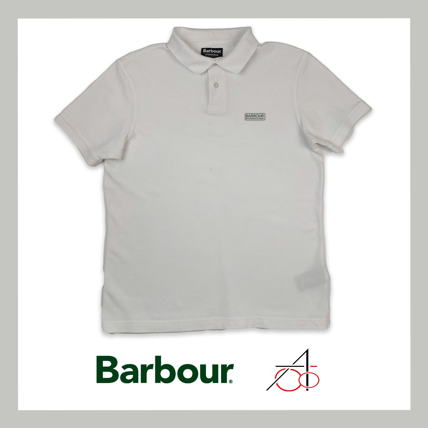 Barbour Barbour White Polo Shirt, L size Size US L / EU 52-54 / 3 - 1 Thumbnail