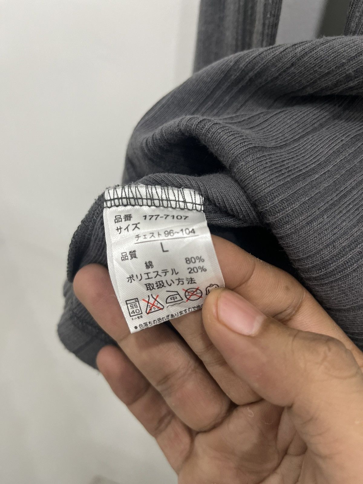 Japanese Brand Longsleeve Double Layer Body Wave Poem Japanese Punk Style Size US L / EU 52-54 / 3 - 5 Thumbnail