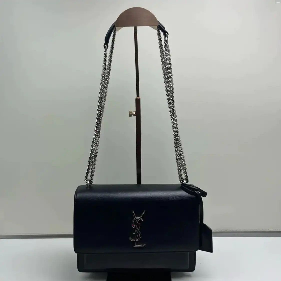 Saint Laurent Paris Saint Laurent Paris YSL SUNSET Medium black cowhide leather 日落bag shoulder bag Size ONE SIZE - 1 Thumbnail