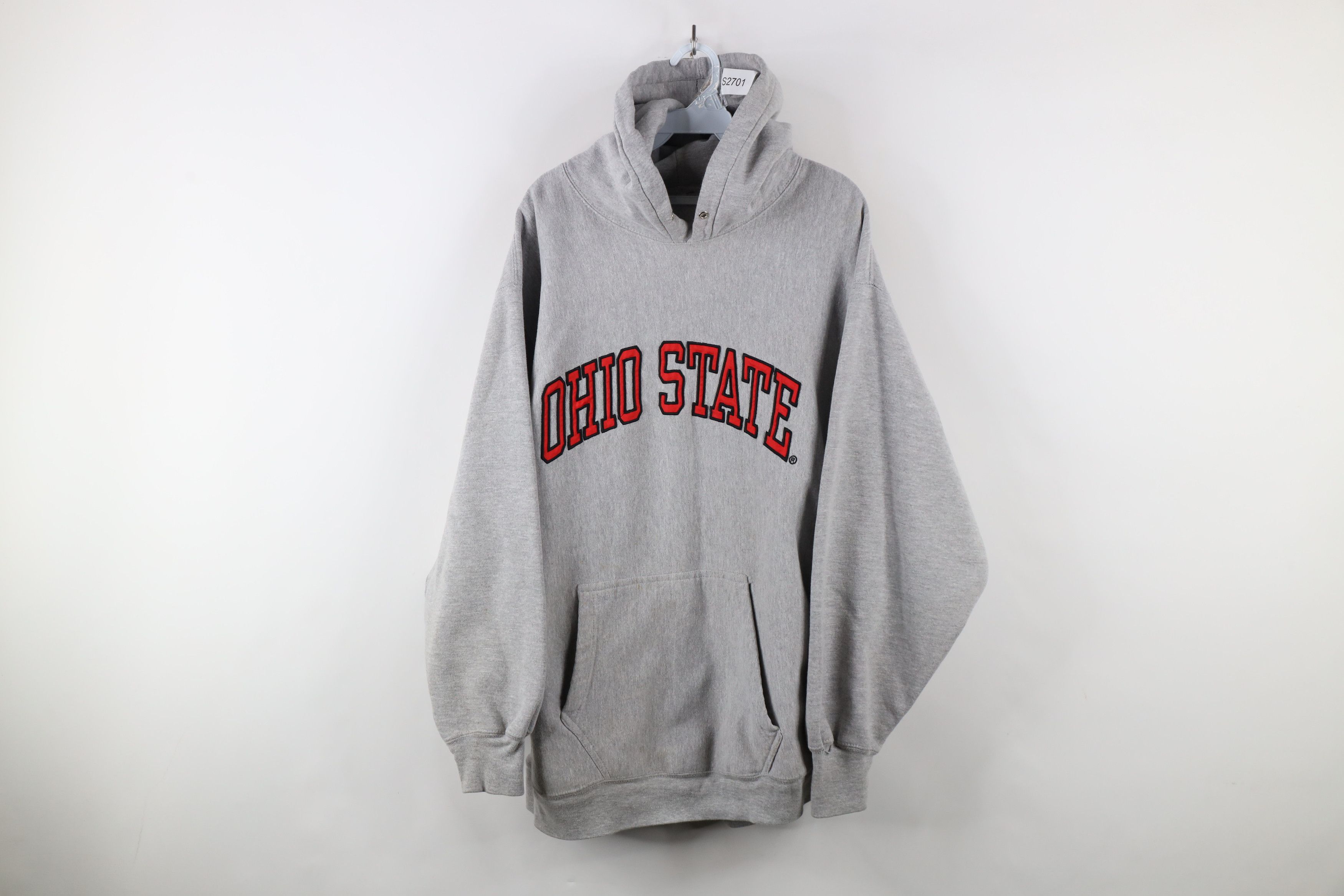 Vintage Vintage 90s Spell Ohio State University Hoodie Sweatshirt Size US XL / EU 56 / 4 - 1 Thumbnail