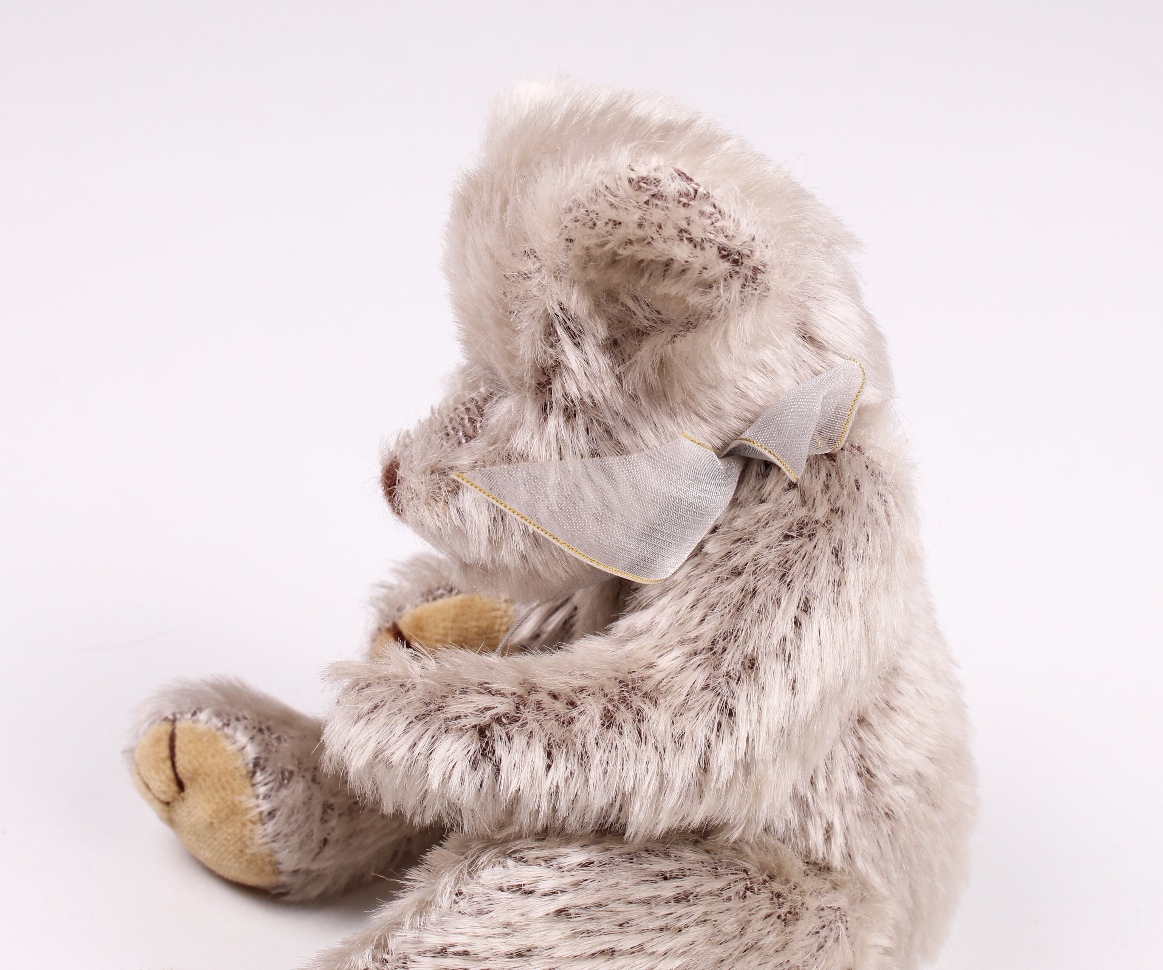 Vintage Vintage TY 1993 Cute Plush Gray Stuffed Teddy Bear Size ONE SIZE - 3 Thumbnail