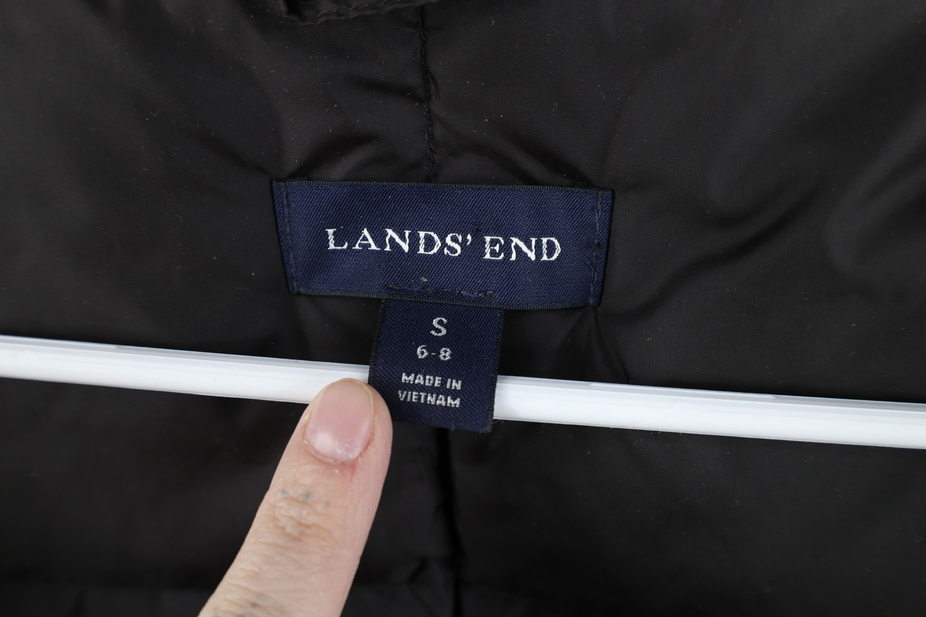 Lands' End Vintage Lands End Duck Down Puffer Vest Jacket Dark Brown Size S / US 4 / IT 40 - 8 Thumbnail