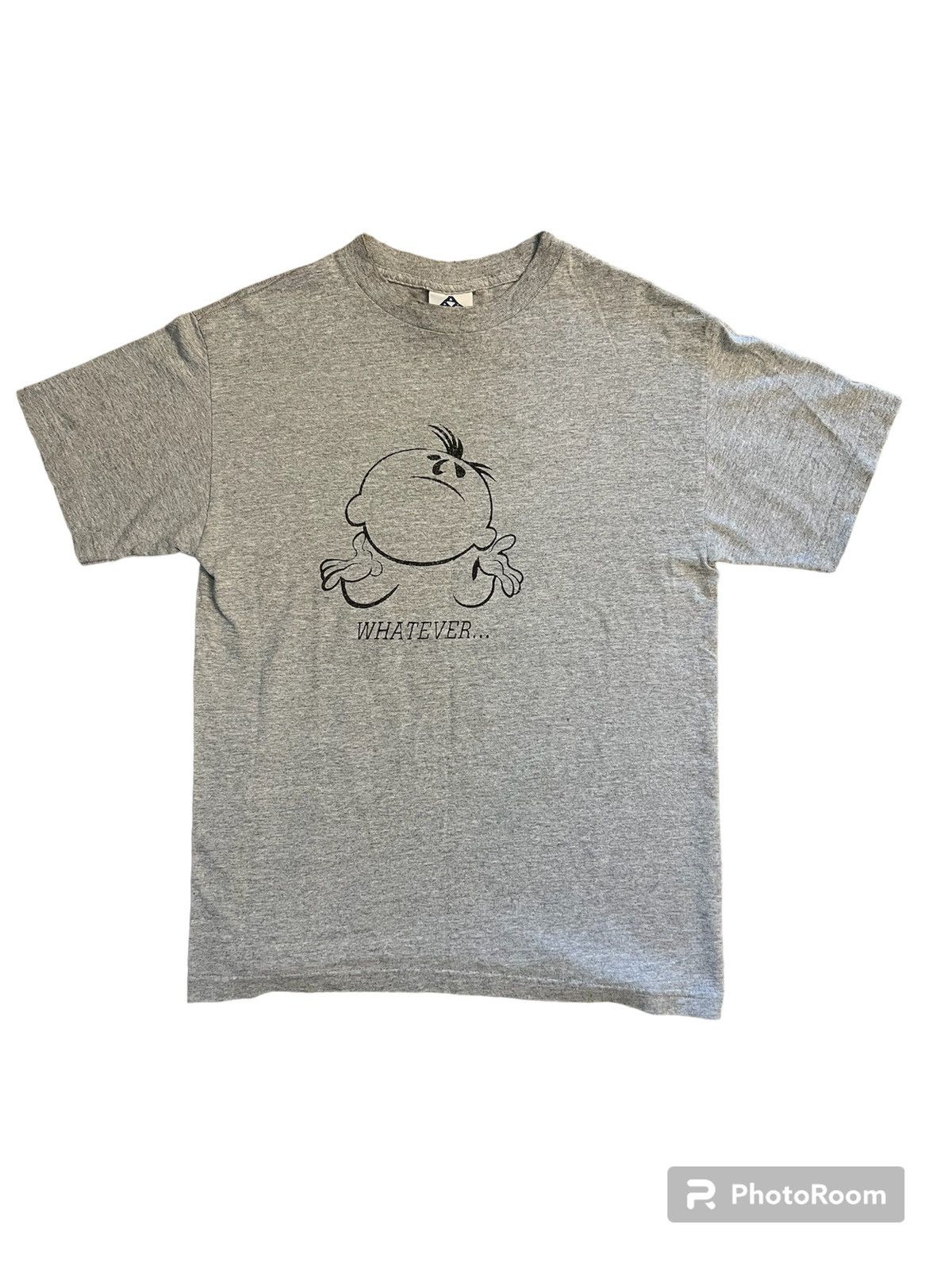image of “Whatever…” Vintage Tee in Grey, Men's (Size Medium)