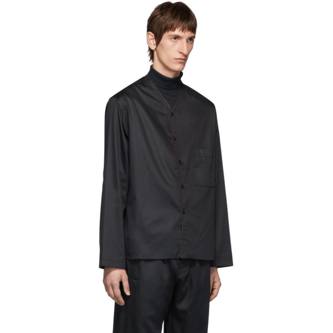 Lemaire × Sunspel V-Neck Pyjama Shirt Size US S / EU 44-46 / 1 - 3 Thumbnail
