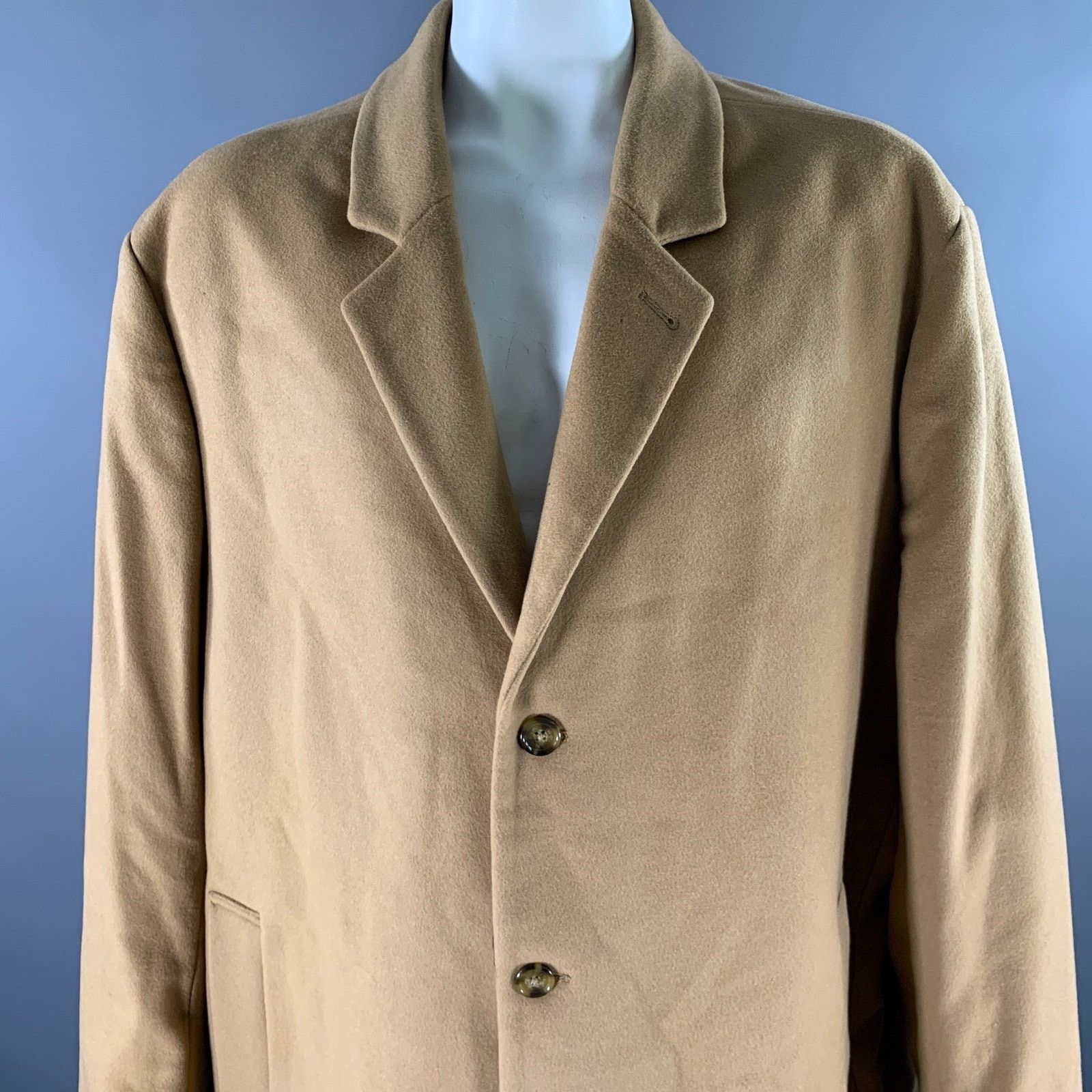 Michael Kors MICHAEL KORS Size XXXL Camel Wool Blend Notch Lapel Coat Size US XXL / EU 58 / 5 - 2 Thumbnail